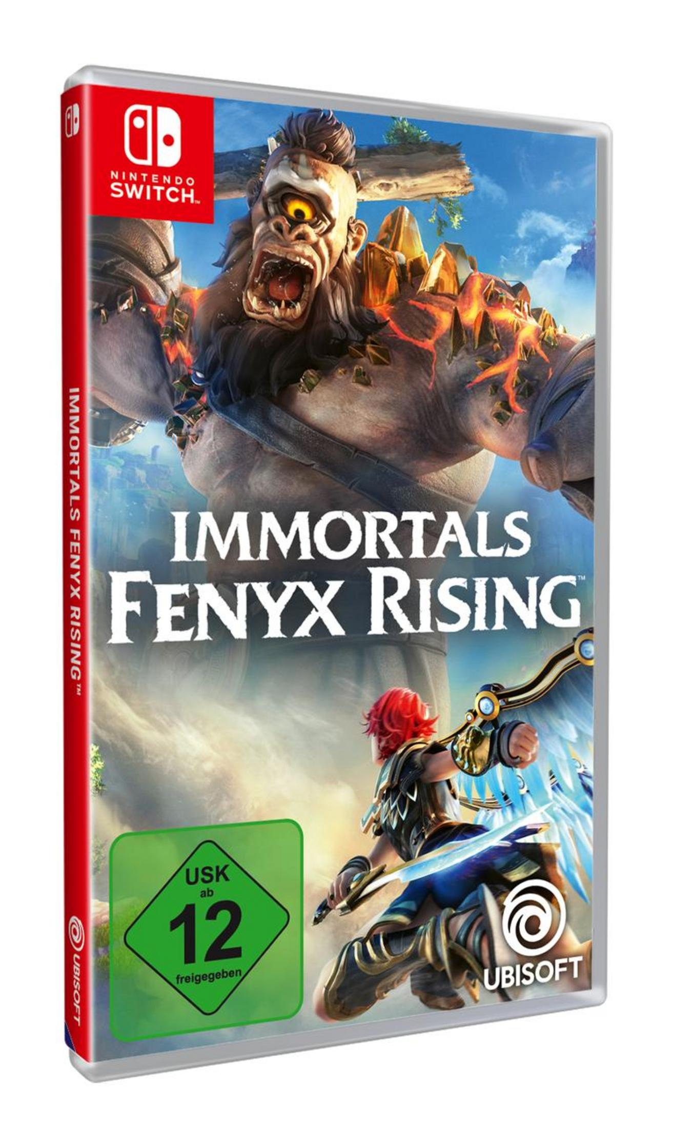 Nintendo Switch-Spielbox mit einem Monster und einem Krieger.