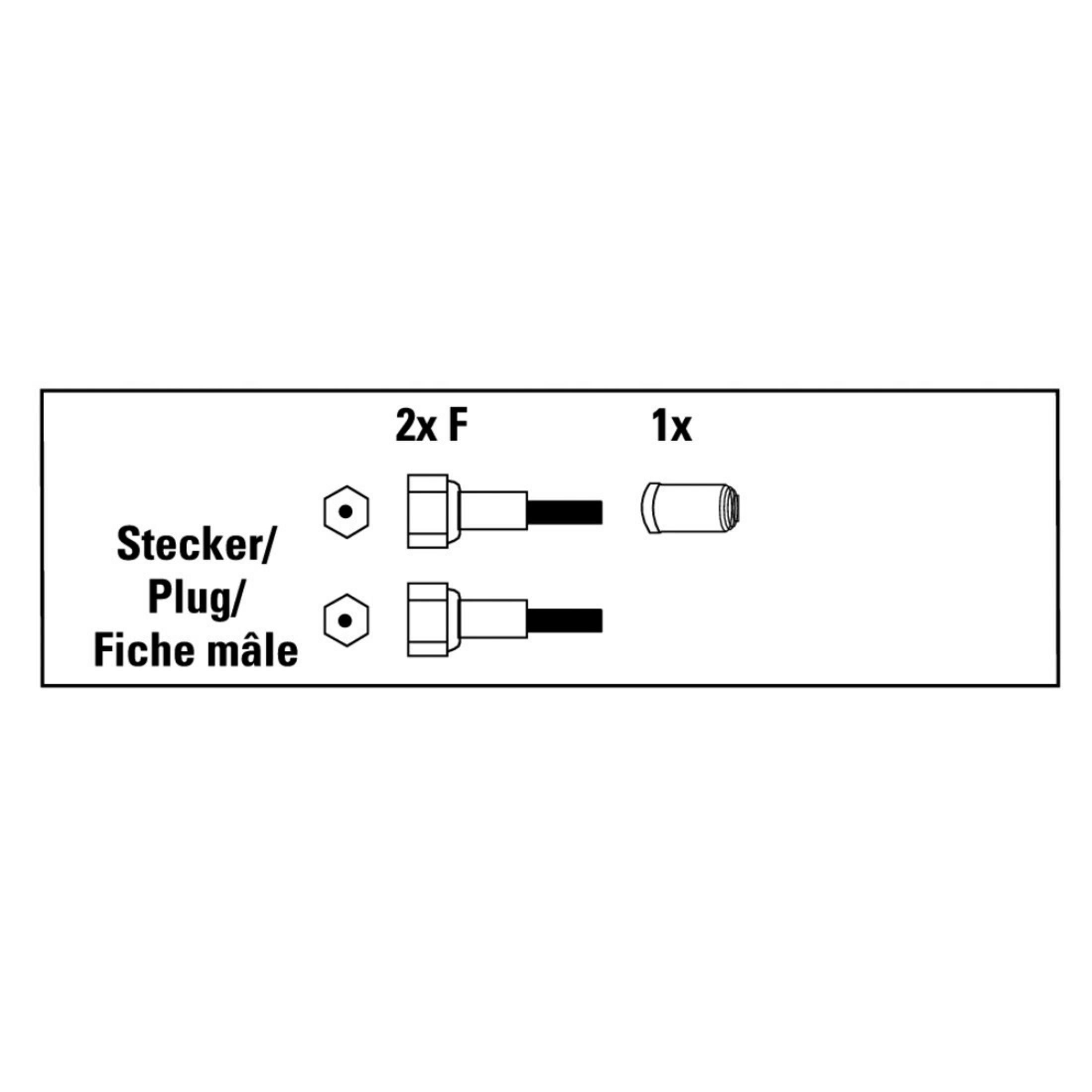 F-Stecker, Silber HAMA Single-LNB