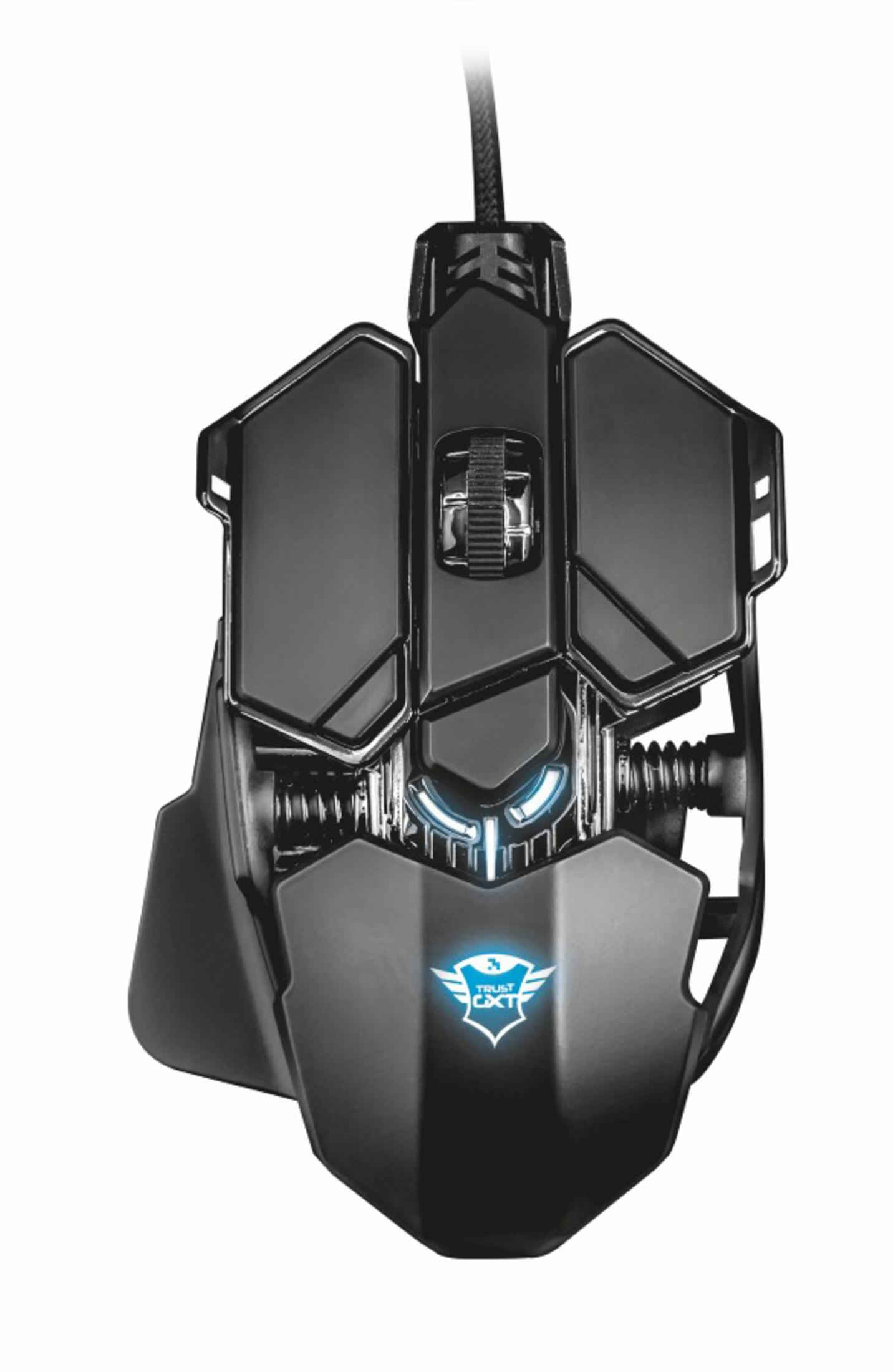 22089 X-RAY Gaming 138 ILLUMINATED GAMING TRUST GXT MOUSE schwarz Maus,