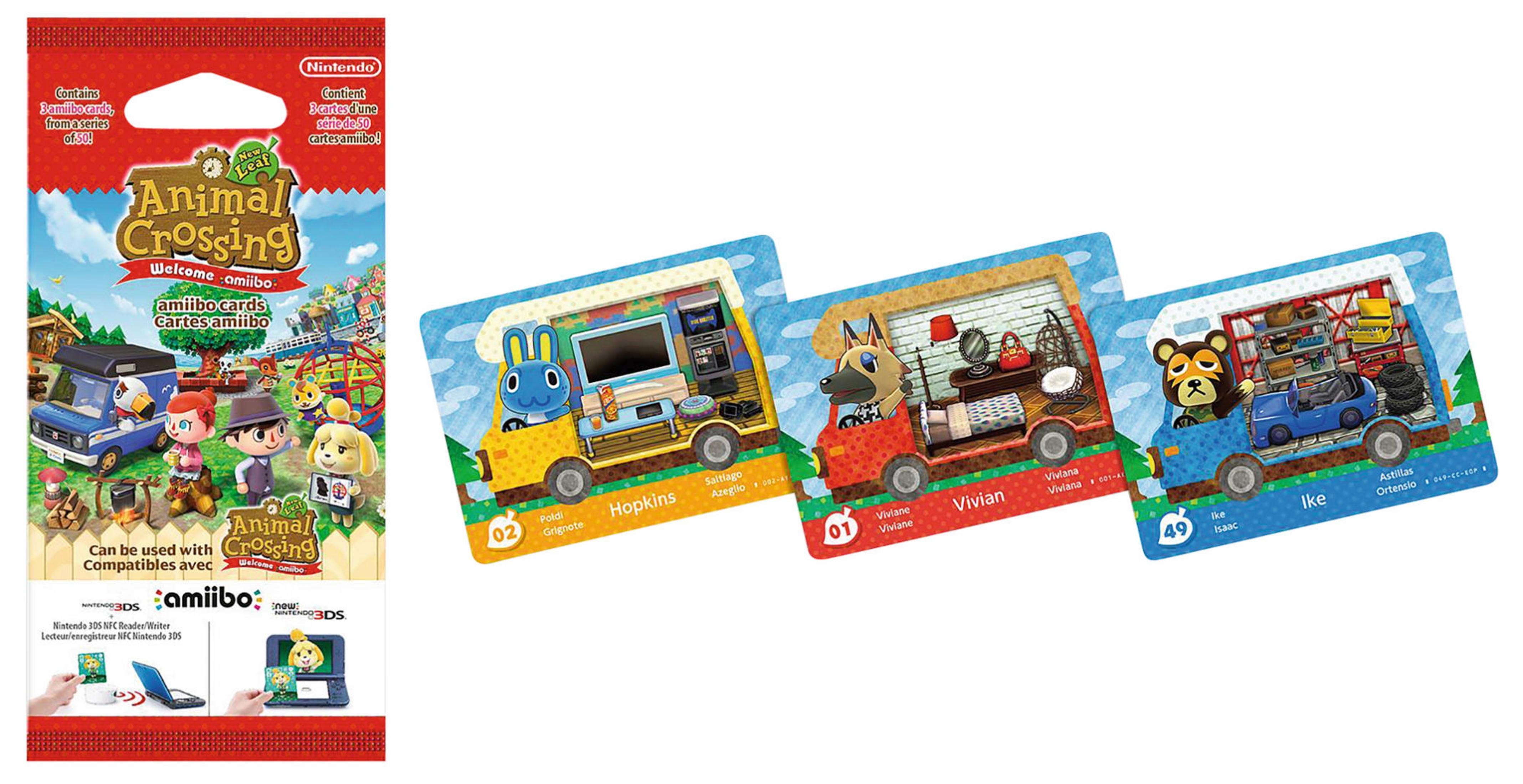 GAME WORLD 5x Amiibo Karten 3 Stück Animal Crossing Vol. 3 Deutsche