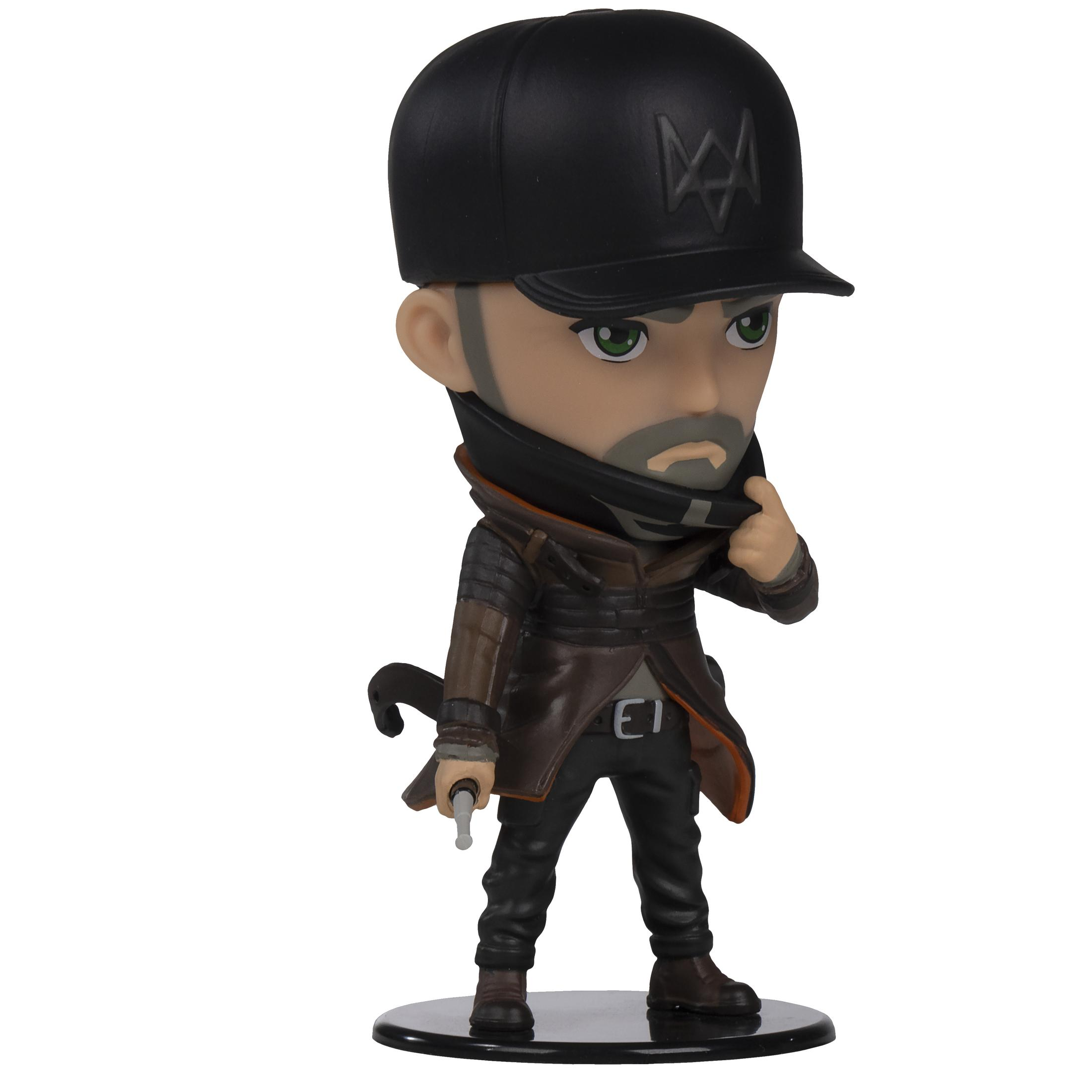 Eine Figur im Chibi-Stil einer Figur, die eine schwarze Kappe und einen Mantel trägt.