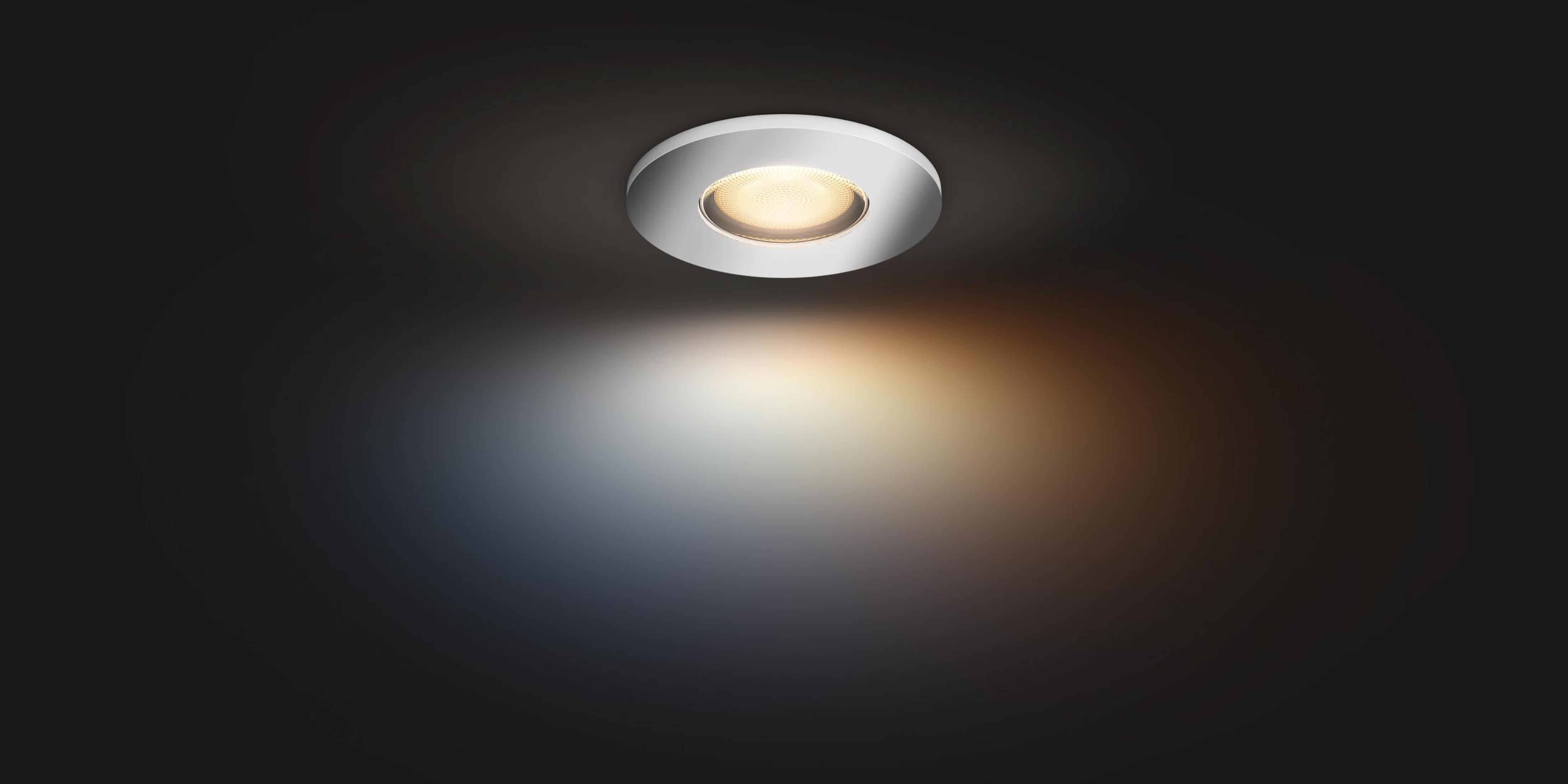 PHILIPS 929003055801 HUE ADORE 1ER SILBER Bad-Beleuchtung WA RUND SPOT Warmweiß