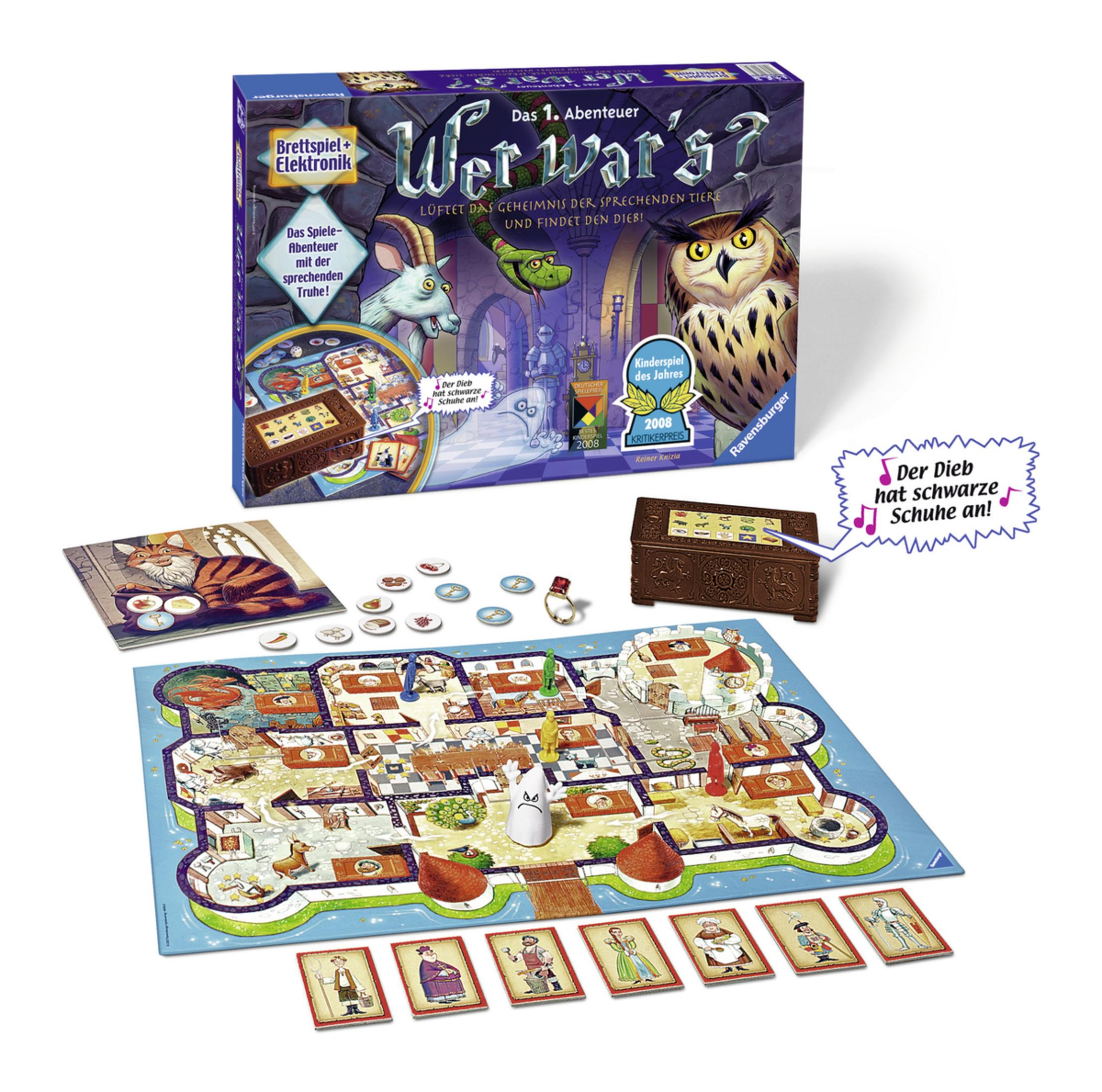 Pudełko z grą z grą planszową. Gra planszowa ma postacie i mapę.