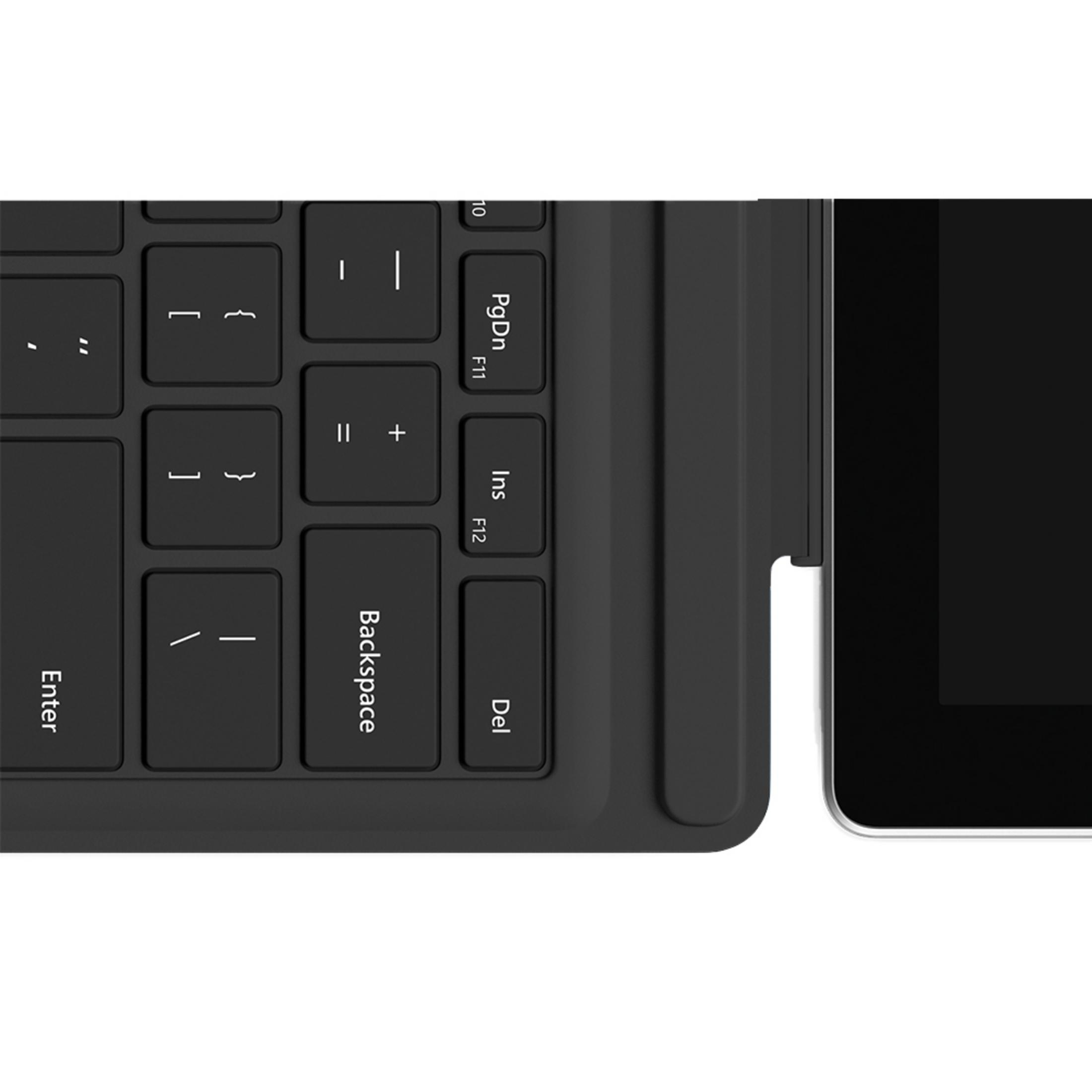 Eine Tastatur mit Teilansicht eines Laptop-Bildschirms. Der Hintergrund ist weiß.