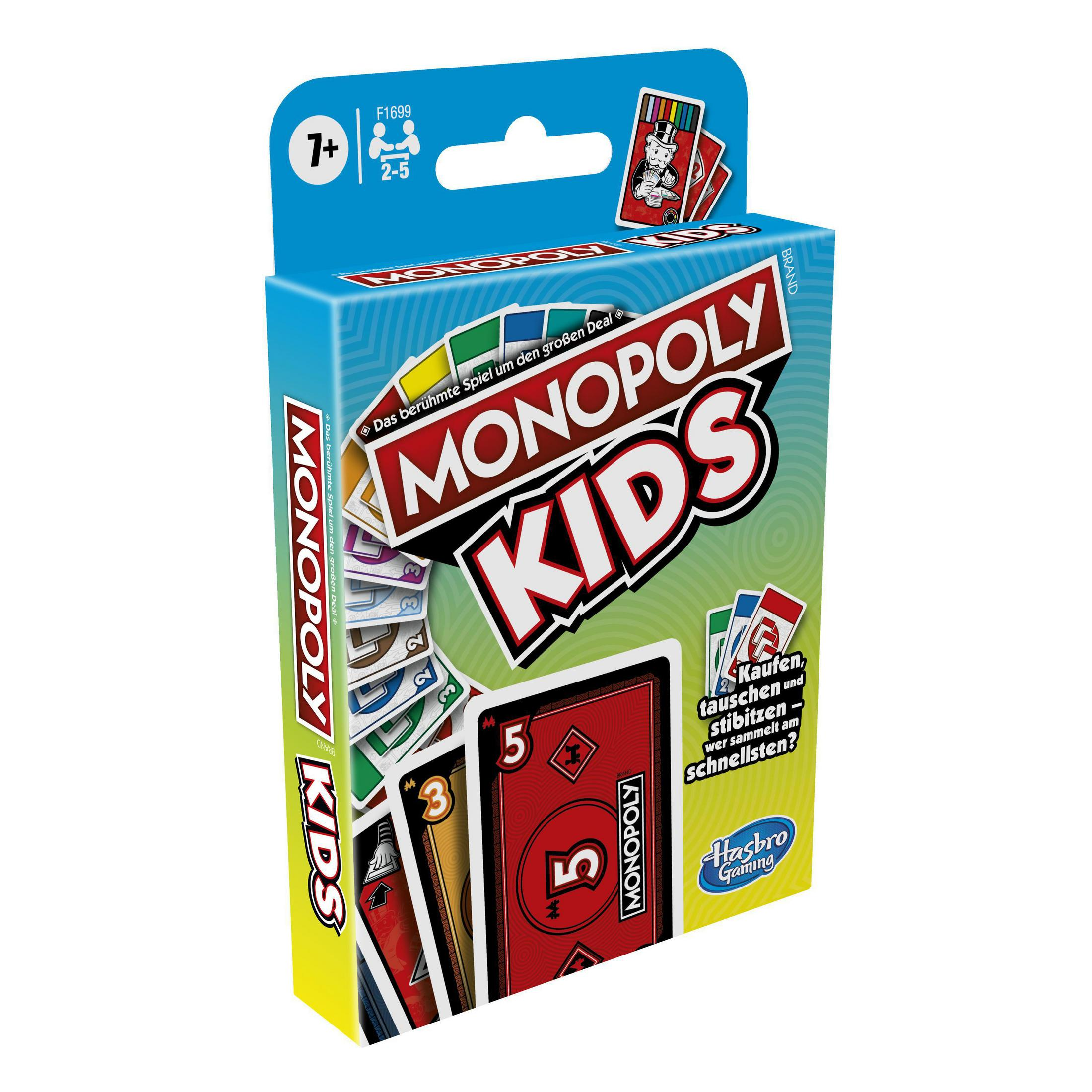 HASBRO GAMING F1699100 MONOPOLY KIDS Kartenspiel KARTENSPIEL