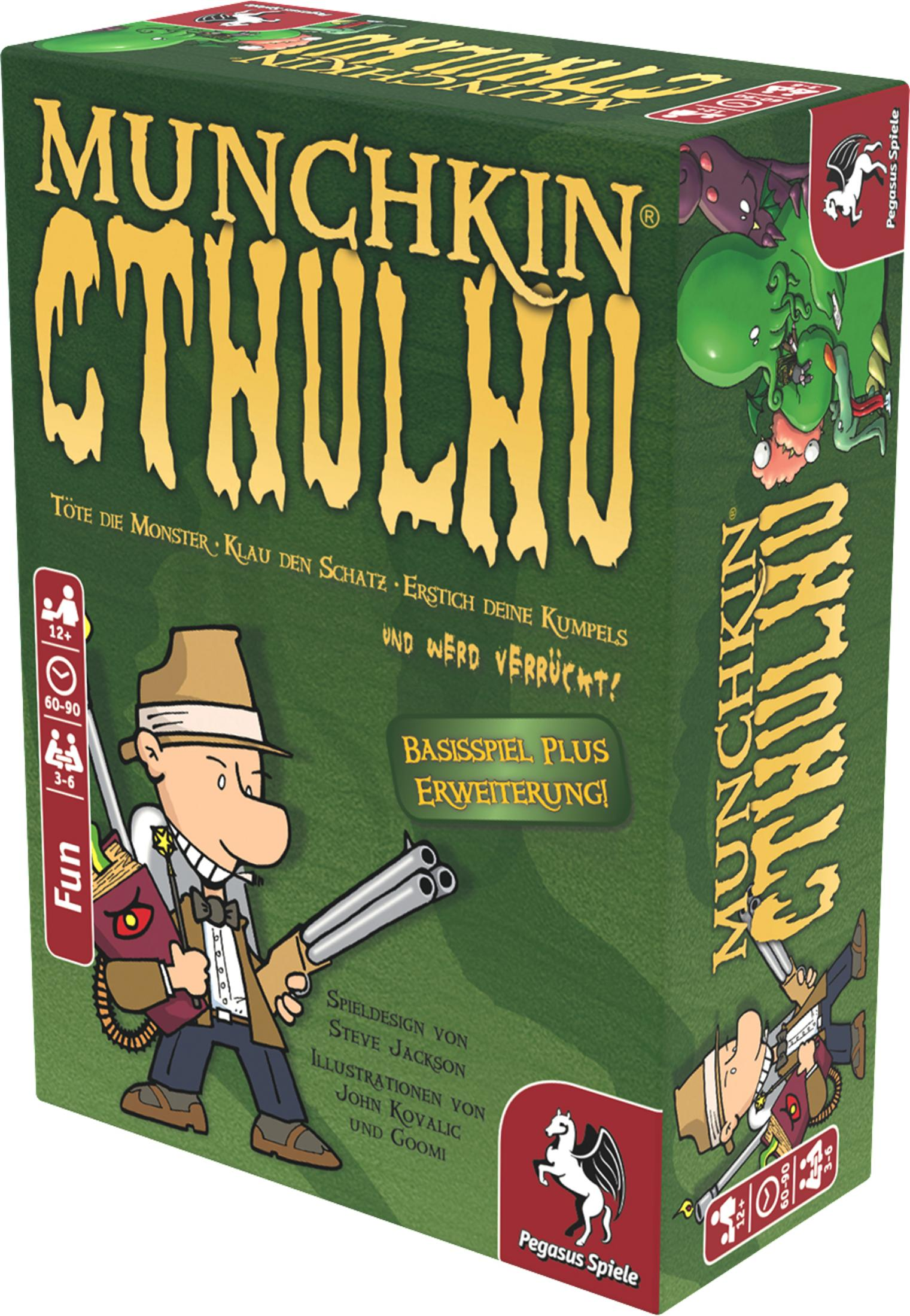 Eine Brettspielbox mit einer Illustration eines Cartoons.