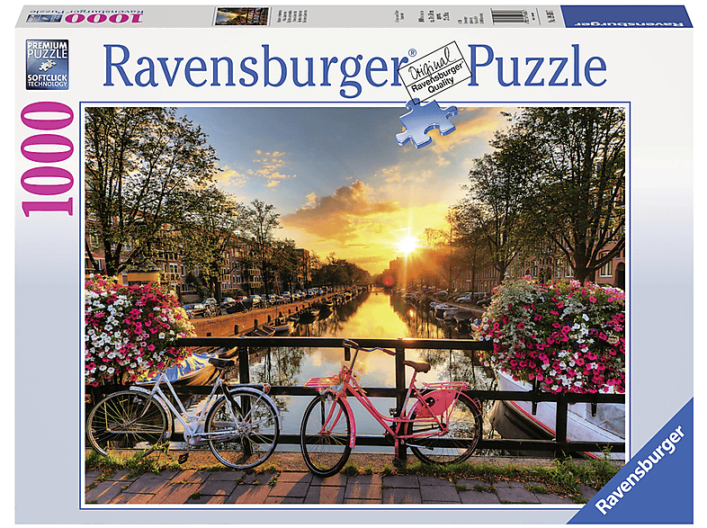 RAVENSBURGER Pz. Fahrräder in Amsterdam 1000T Puzzle