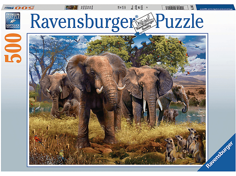 15040 RAVENSBURGER Puzzle ELEFANTENFAMILIE