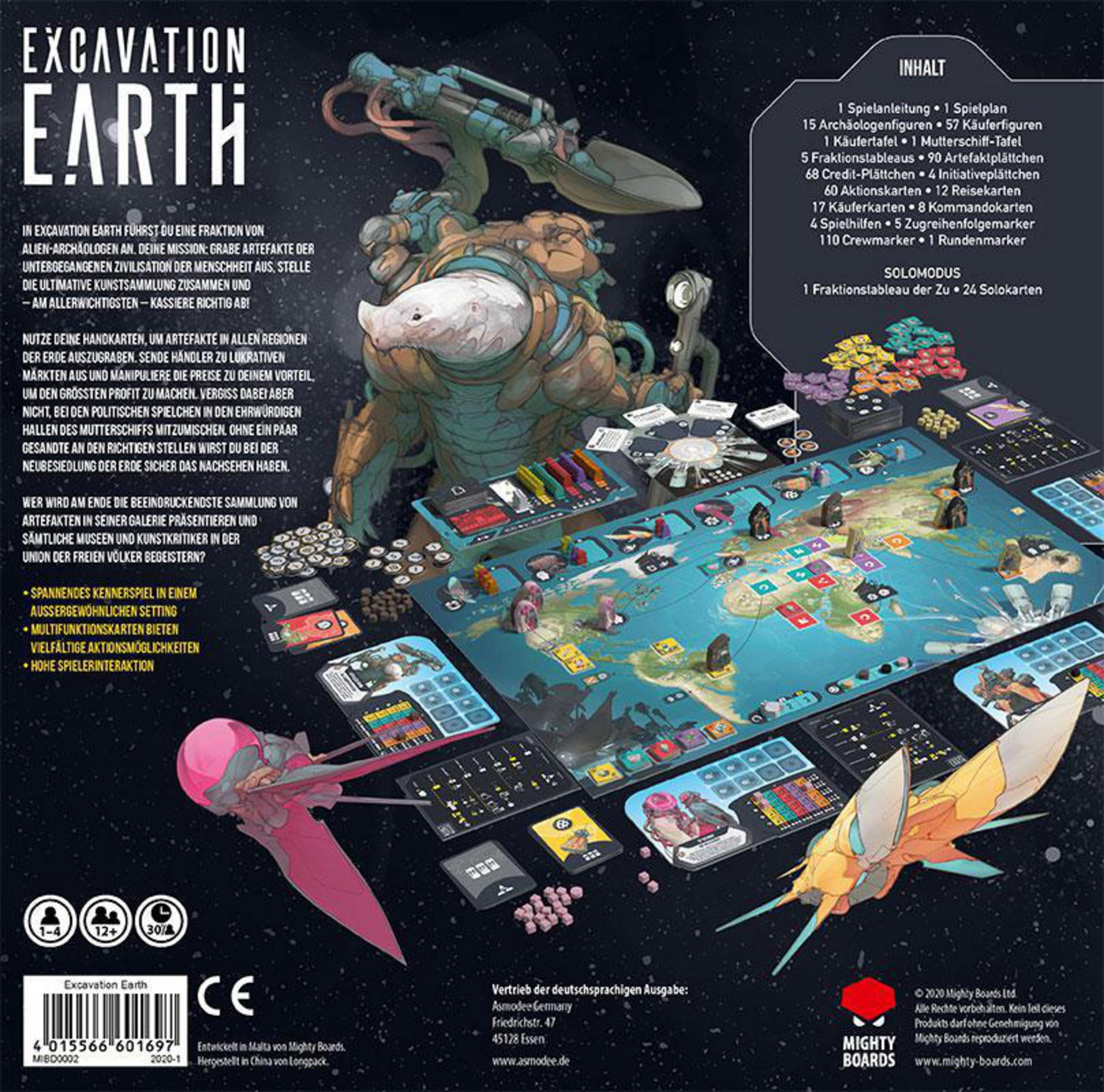 BOARDS EXCAVATION MIBD0002 EARTH MIGHTY Gesellschaftsspiel