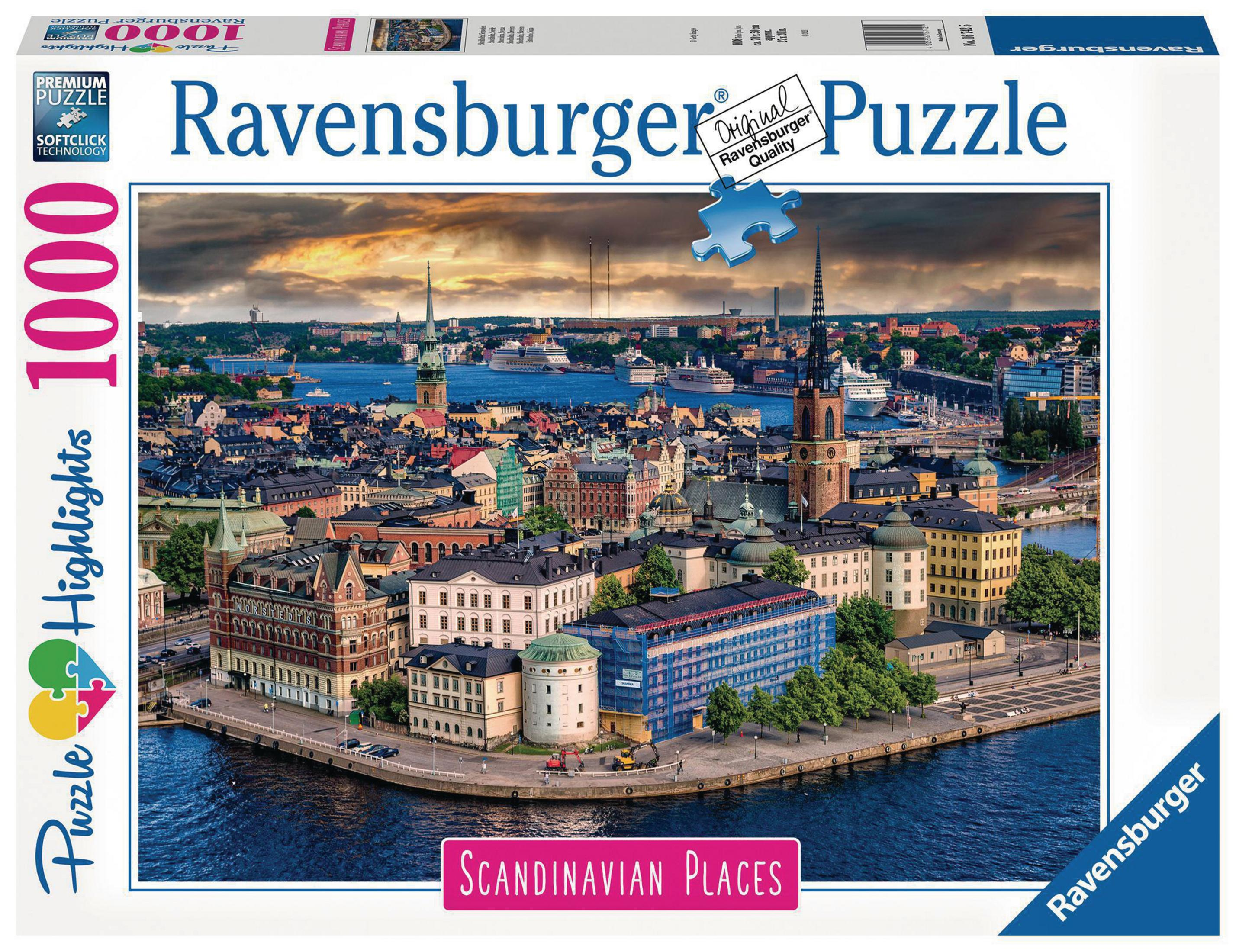 RAVENSBURGER 1000 Teile Schweden Stockholm, Puzzle Puzzle