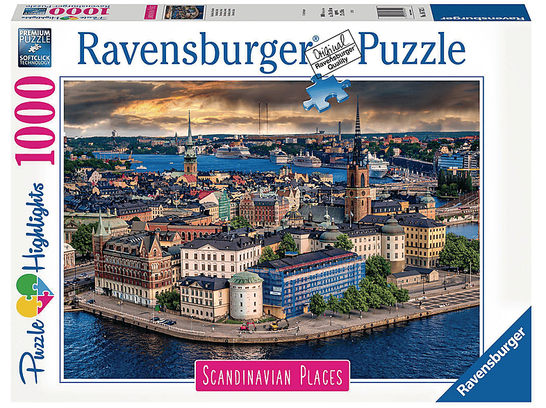 RAVENSBURGER Puzzle Stockholm, Schweden 1000 Puzzle Teile