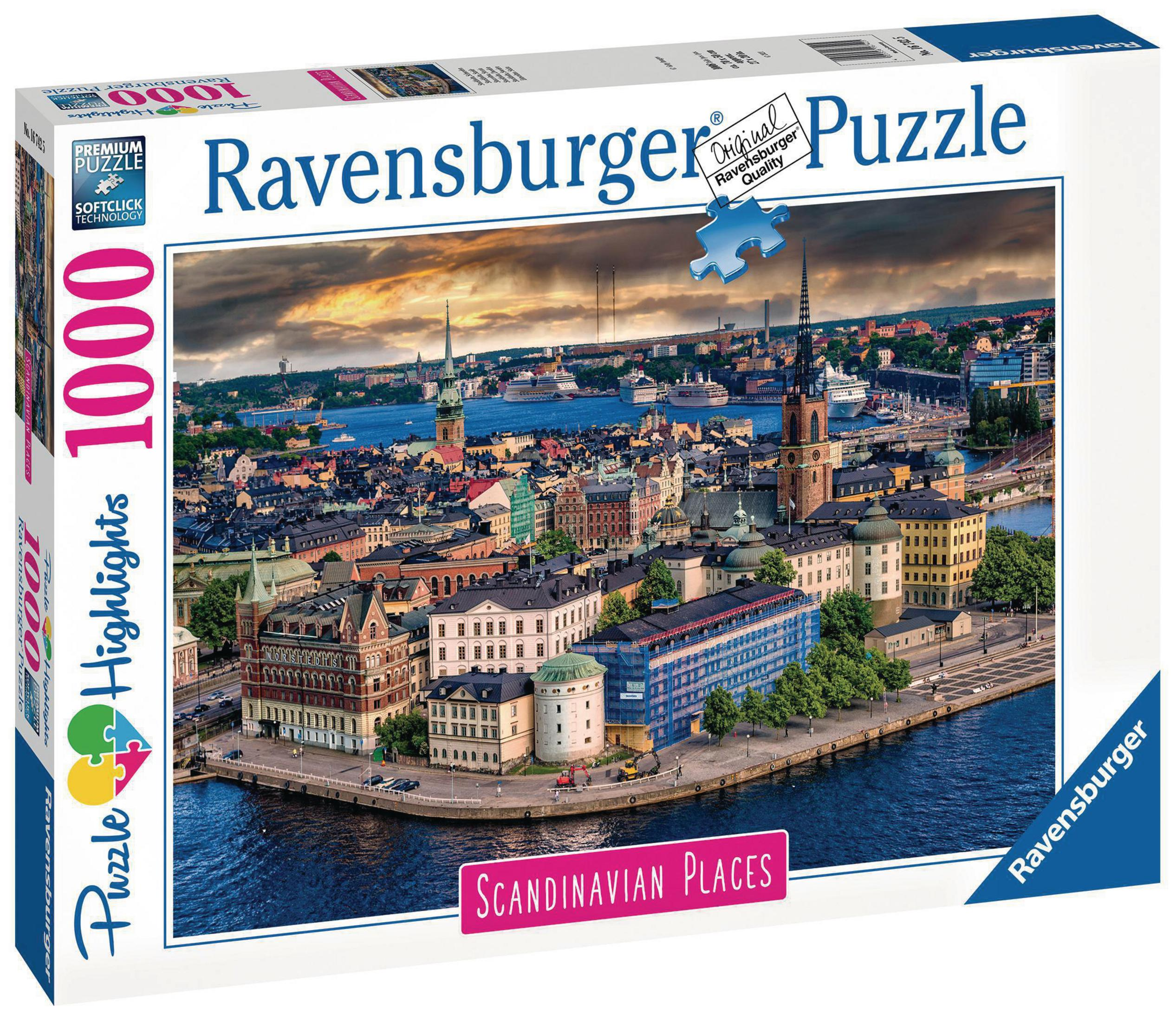RAVENSBURGER Puzzle Schweden Stockholm, 1000 Puzzle Teile