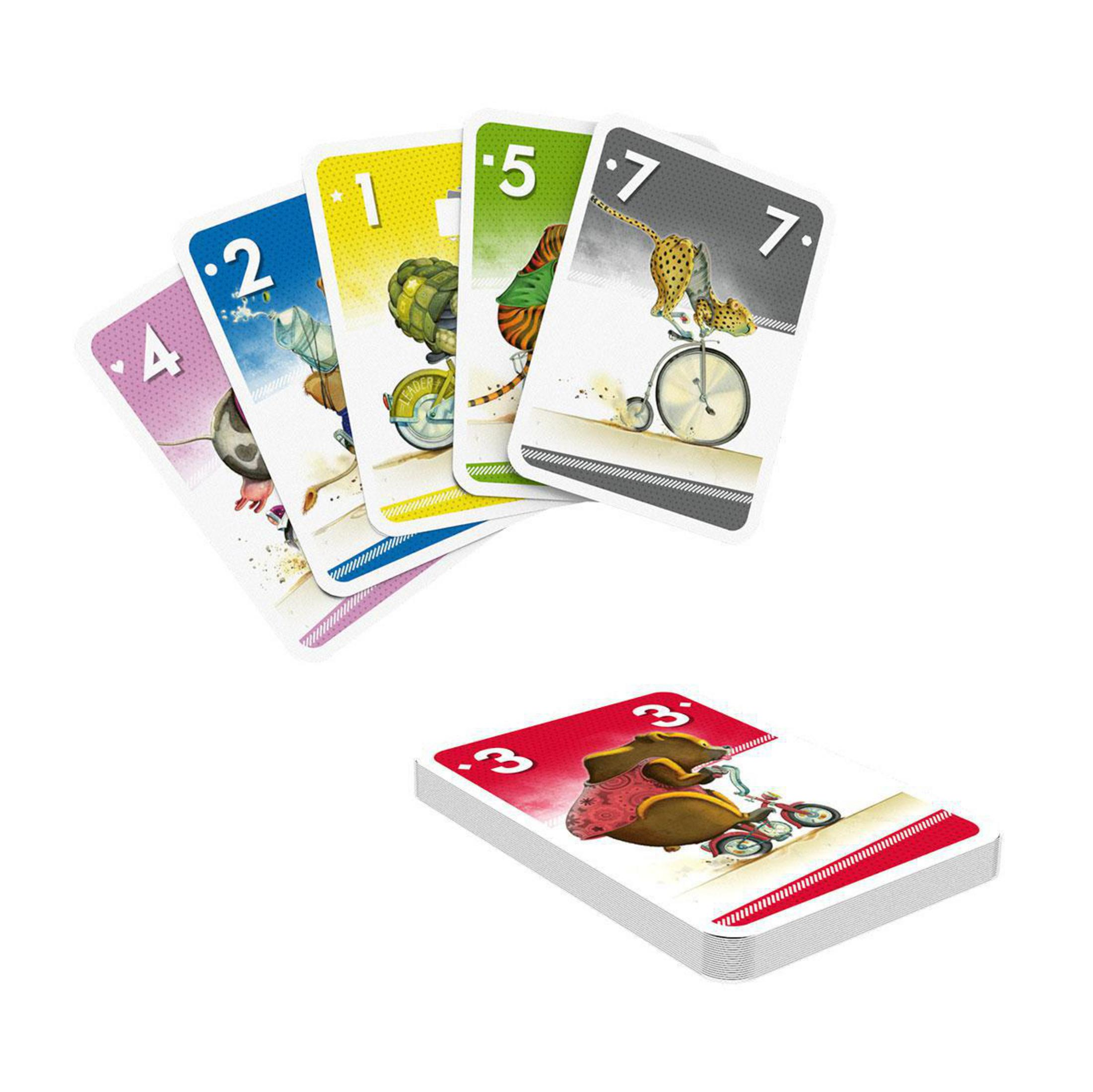 Karten mit Tierillustrationen. Zahlen und Illustrationen.