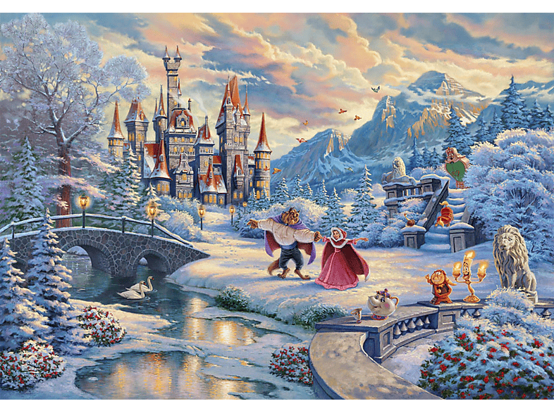 SCHMIDT SPIELE DISNEY D.SCHÖNE&D.BIEST W1000T Puzzle Mehrfarbig