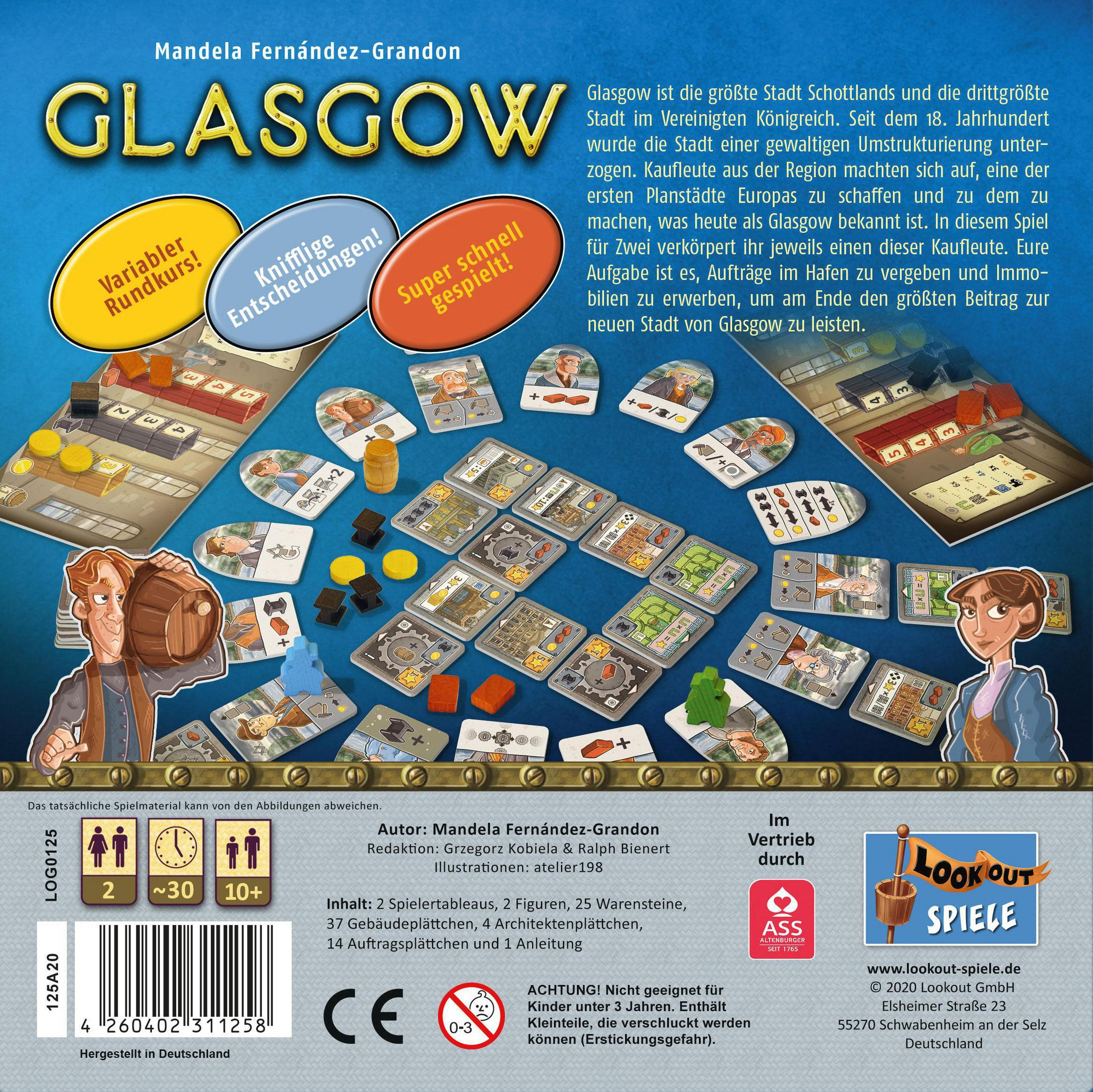 GLASGOW LOOD0026 LOOKOUT GAMES Gesellschaftsspiel