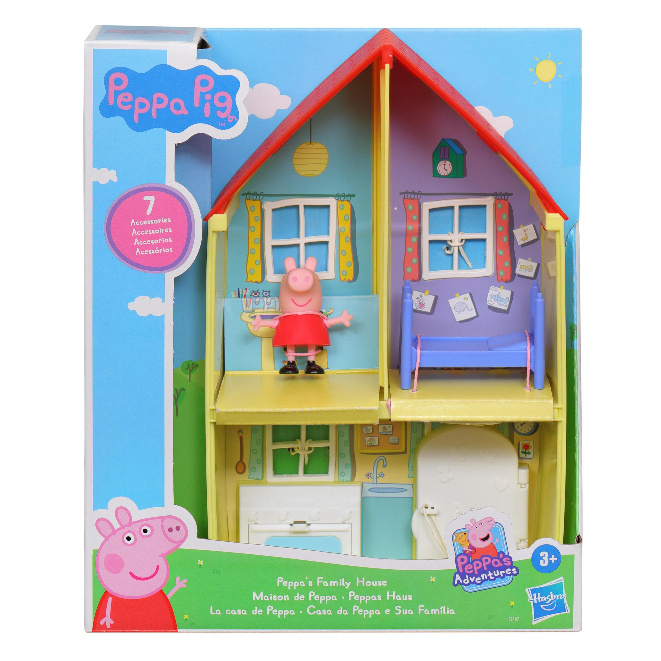 Set de juego de la Casa de la Familia de Peppa Pig en su embalaje original.
