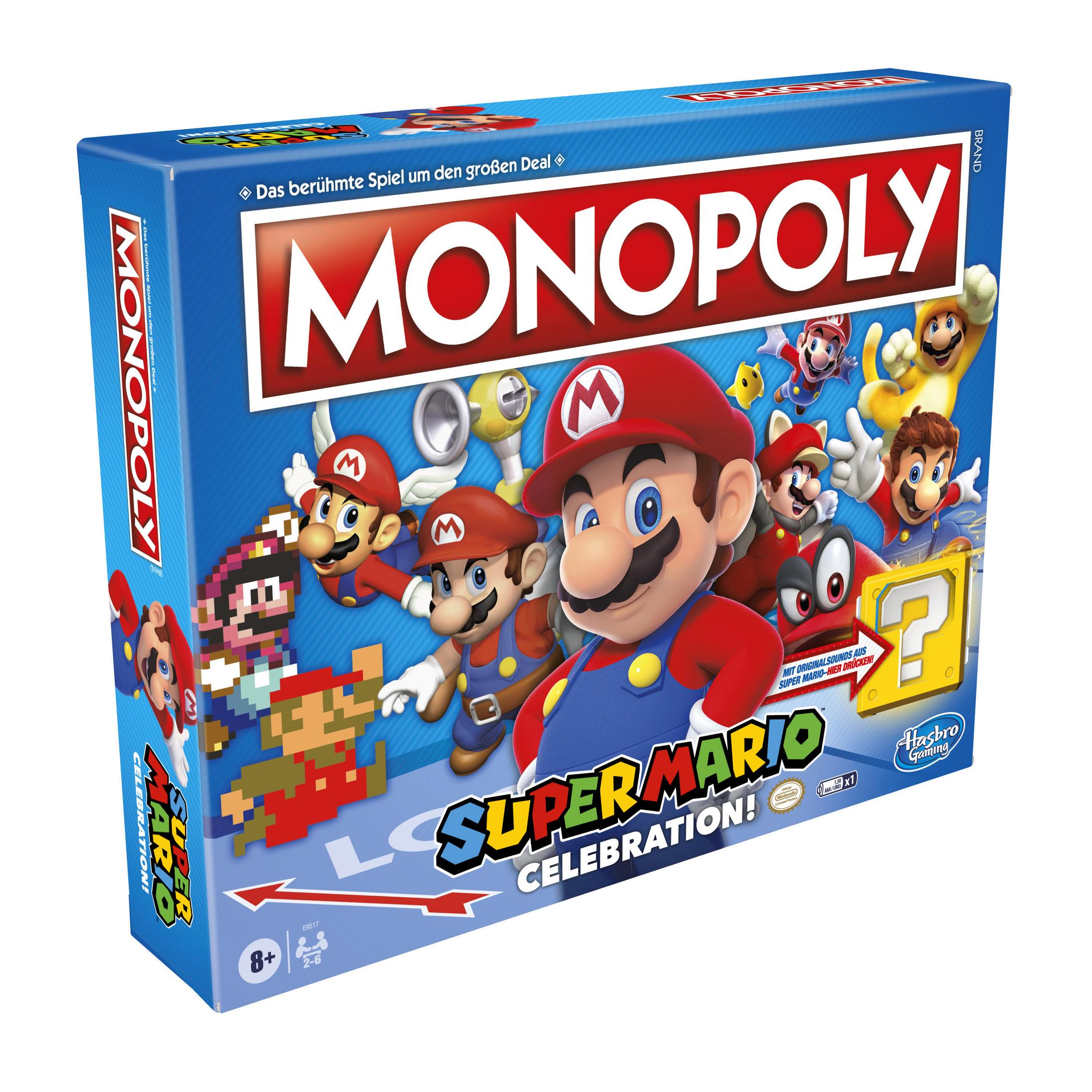 HASBRO GAMING E9517100 SMA MARIO MONOPOLY Gesellschaftsspiel SUPER