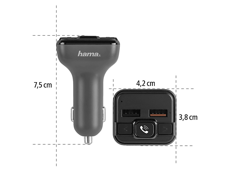 Trasmettitore FM Bluetooth 5.1 JIVIMOCO Per Auto – Ricevitore USB Per Musica Wireless E Chiamate In Vivavoce, Frequenza 95.0 MHz - 2