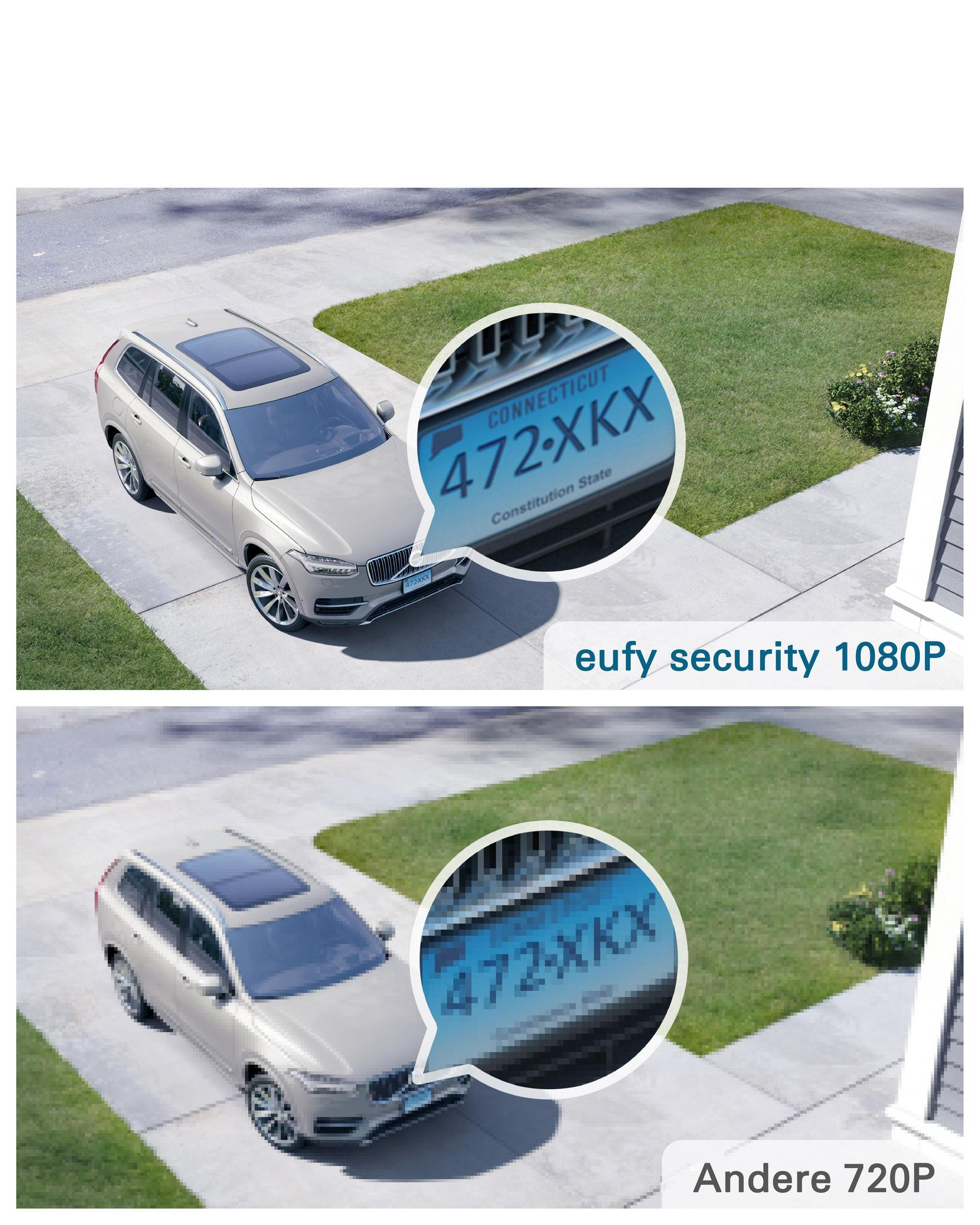 Kobieta w kapeluszu trzyma miętowy, zielony futerał na słuchawki. Inna kobieta idzie w tle.