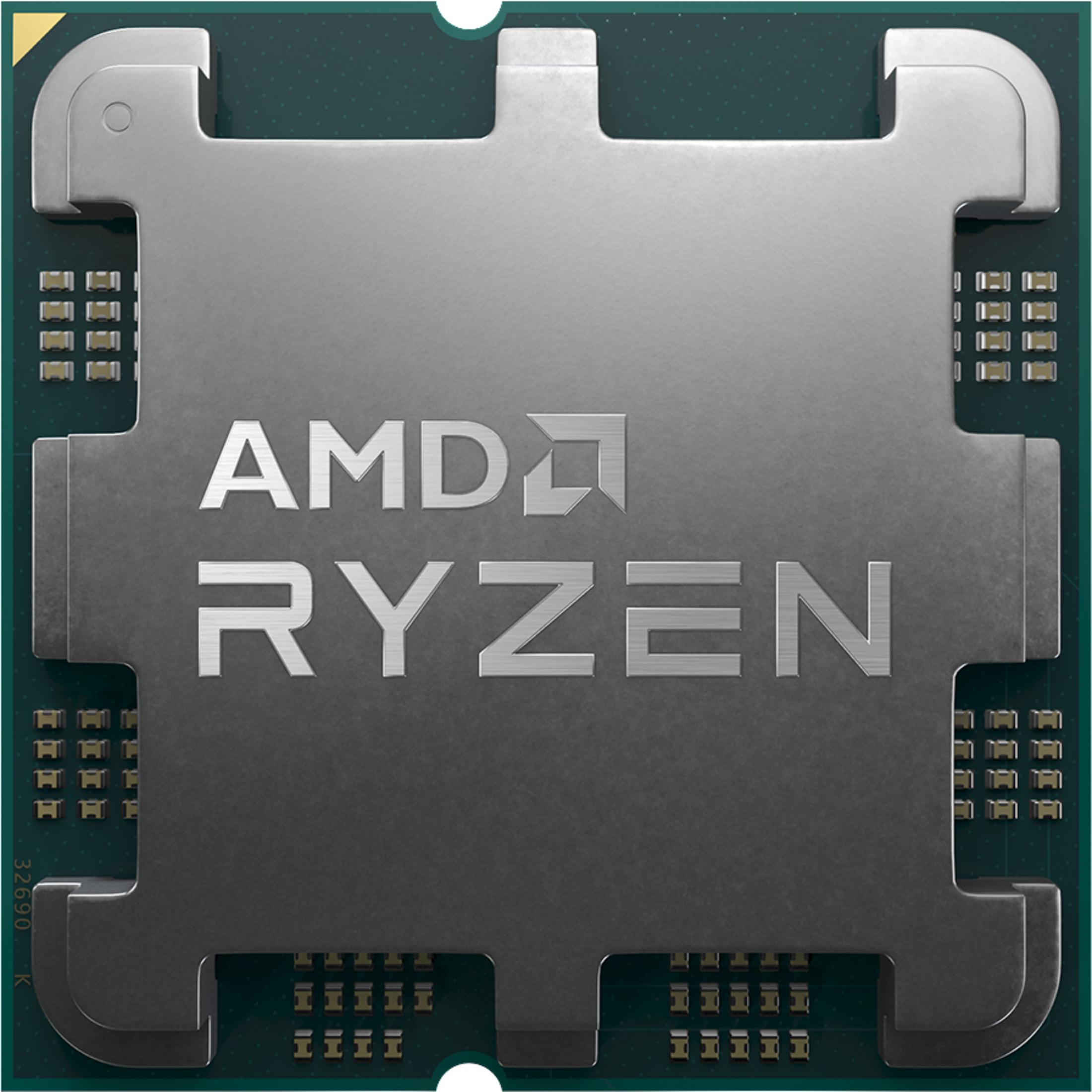 AMD 5 100-100000593WOF RYZEN Prozessor, Mehrfarbig 7600X