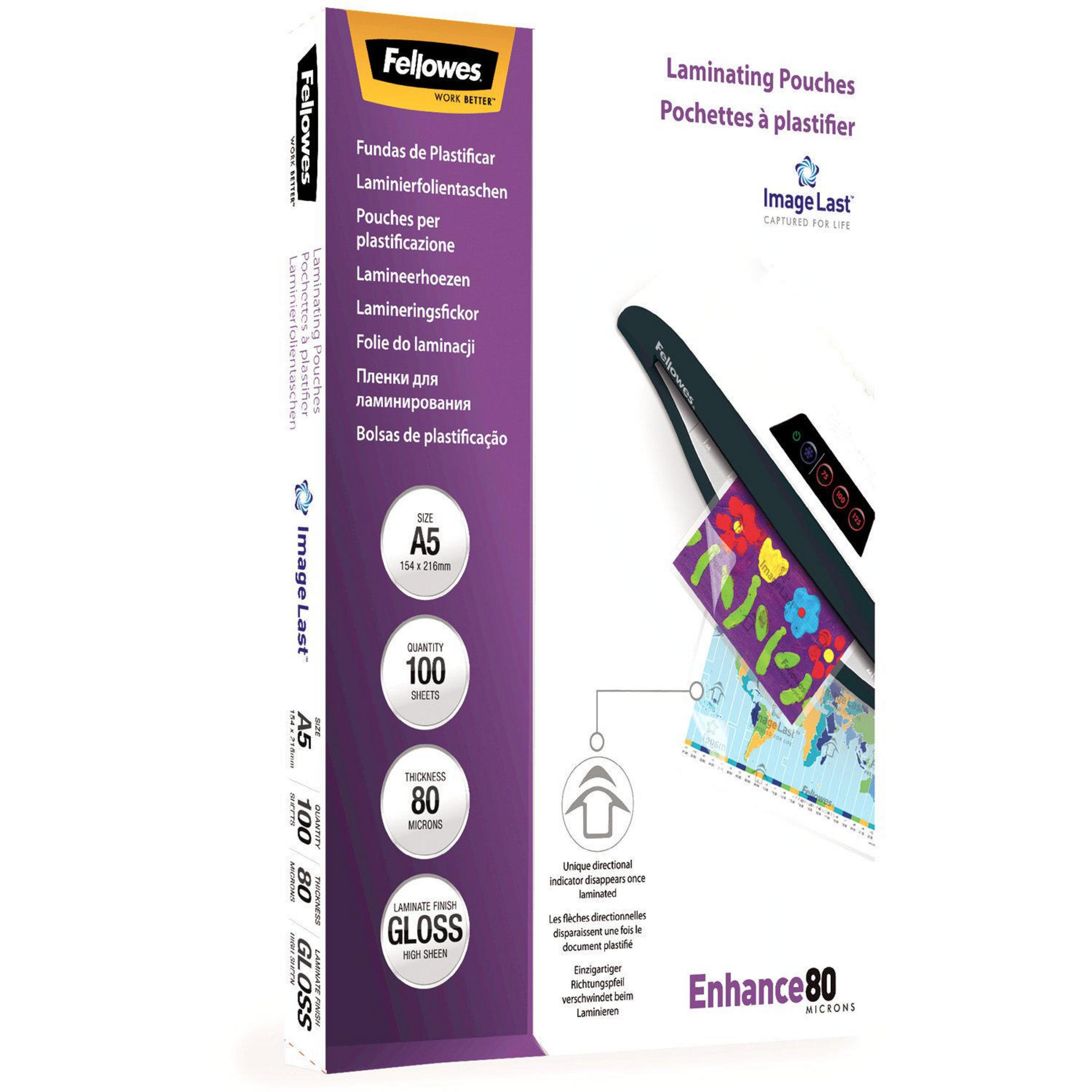 FELLOWES Fellowes IL Lamineerhoezen A5 80 micron (100 stuks) Laminierfolien