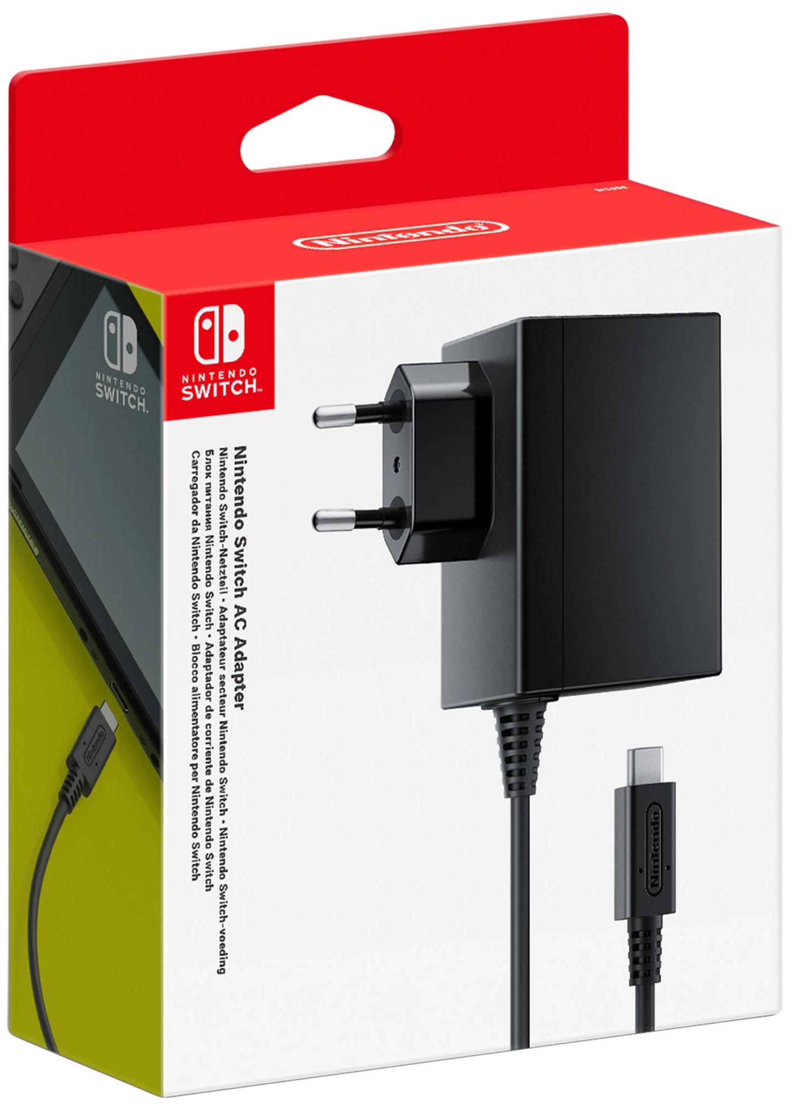 Zasilacz Nintendo Switch AC w opakowaniu.