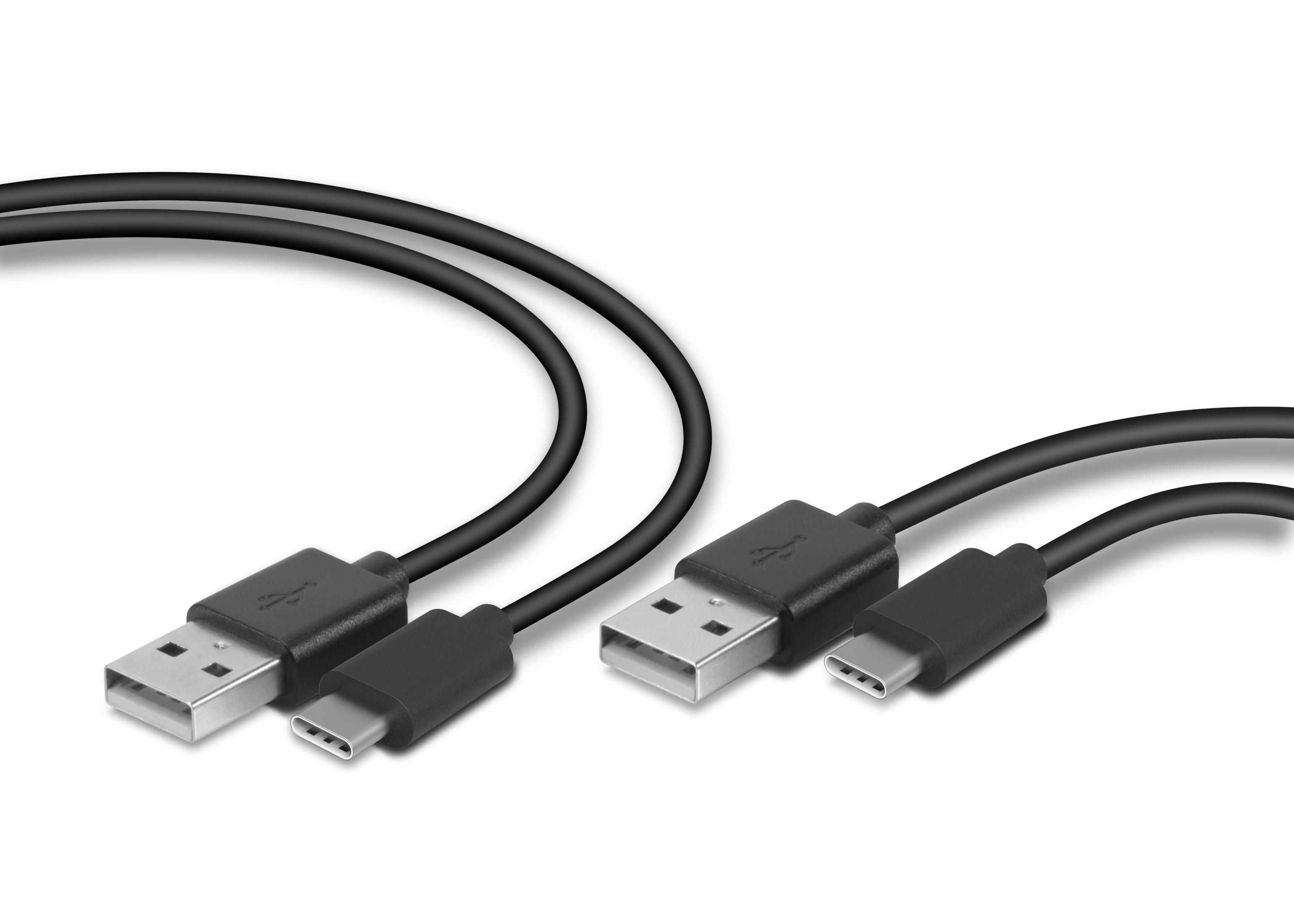 SPEEDLINK SL-460100-BK STREAM USB-C CABLE Schwarz USB-C Kabel, SET PS5