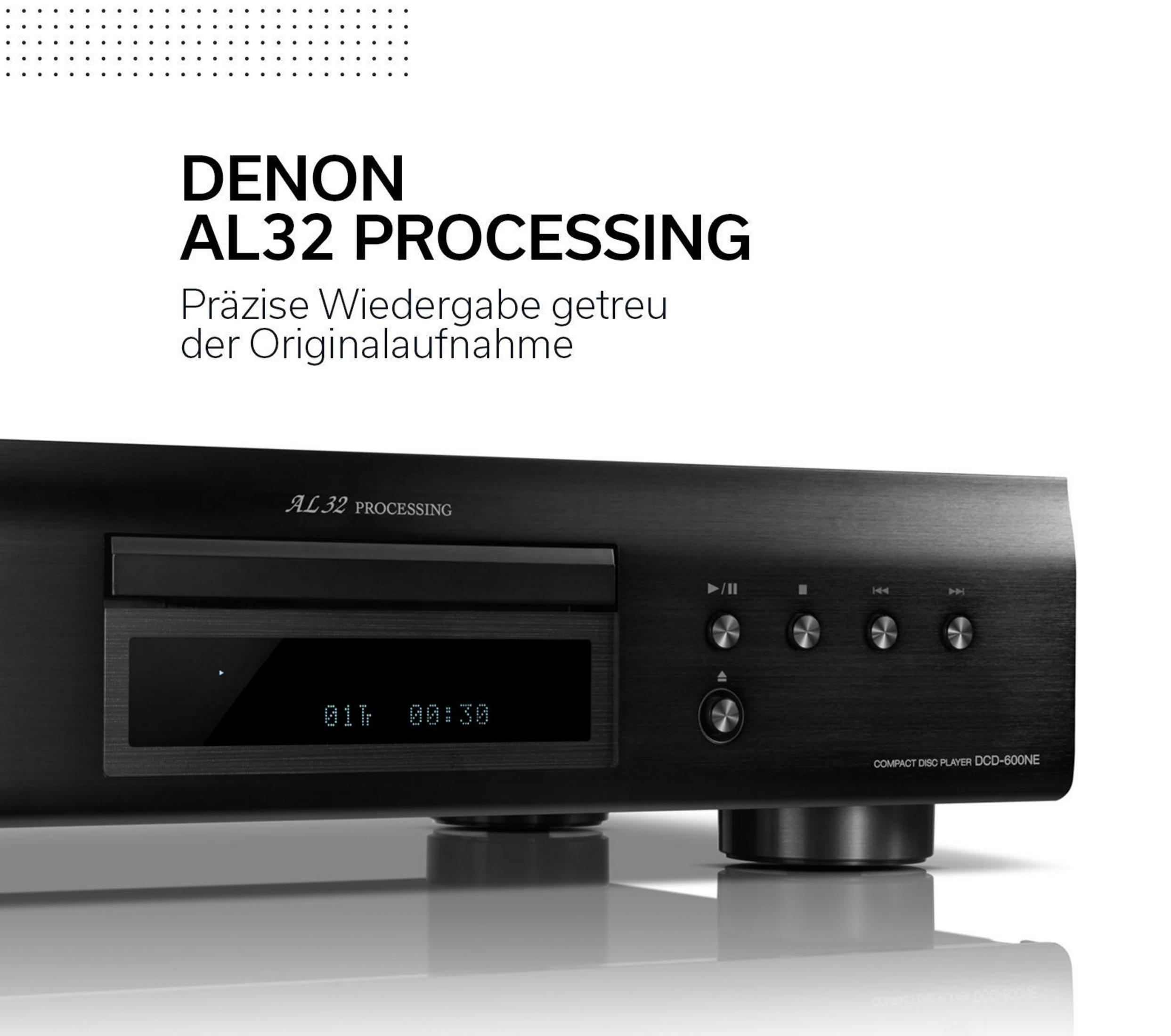 DENON DCD 1600 SCHWARZ HiFi-CD-Player, Schwarz NE