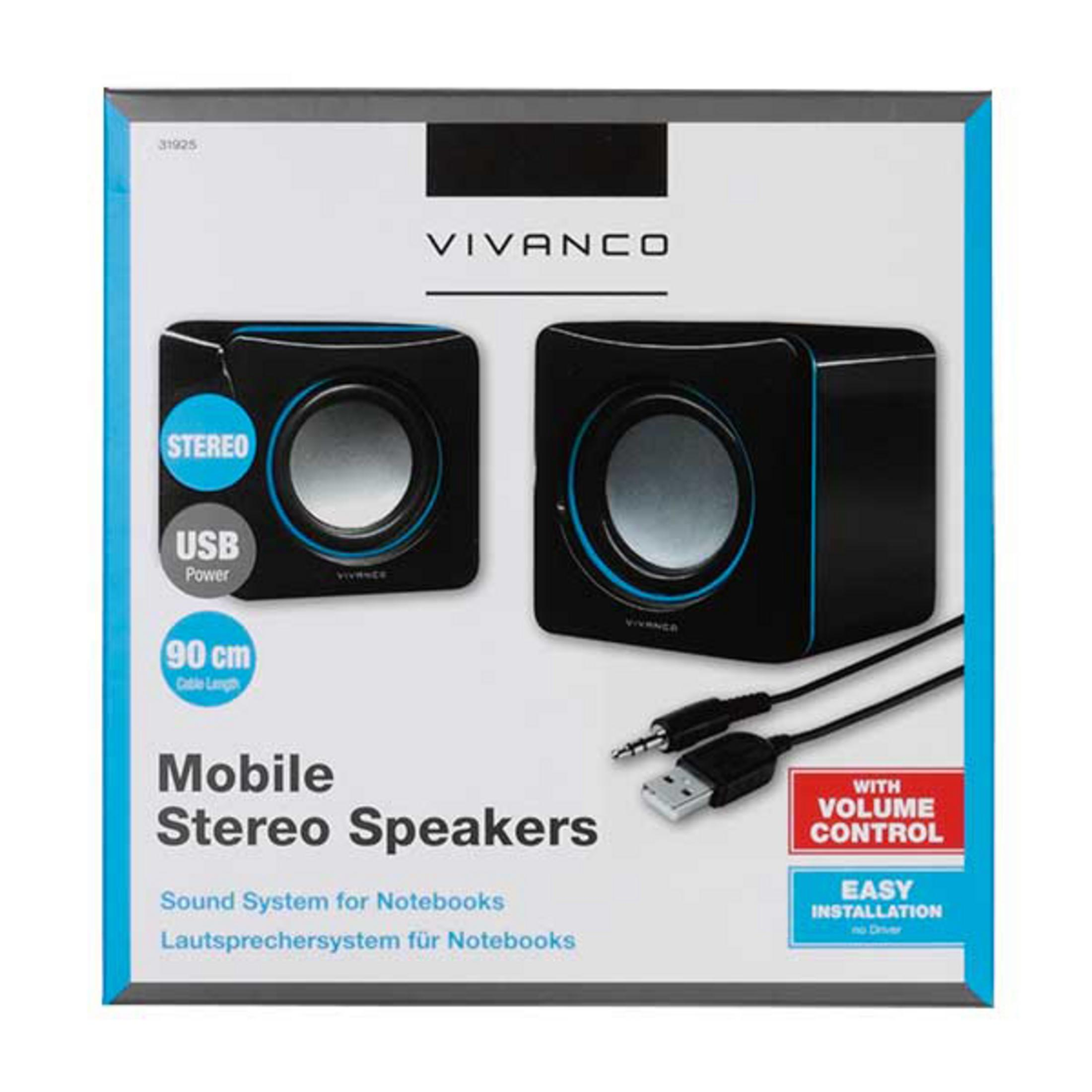 STEREO PC-Lautsprecher VIVANCO SPEAKER 31925 USB