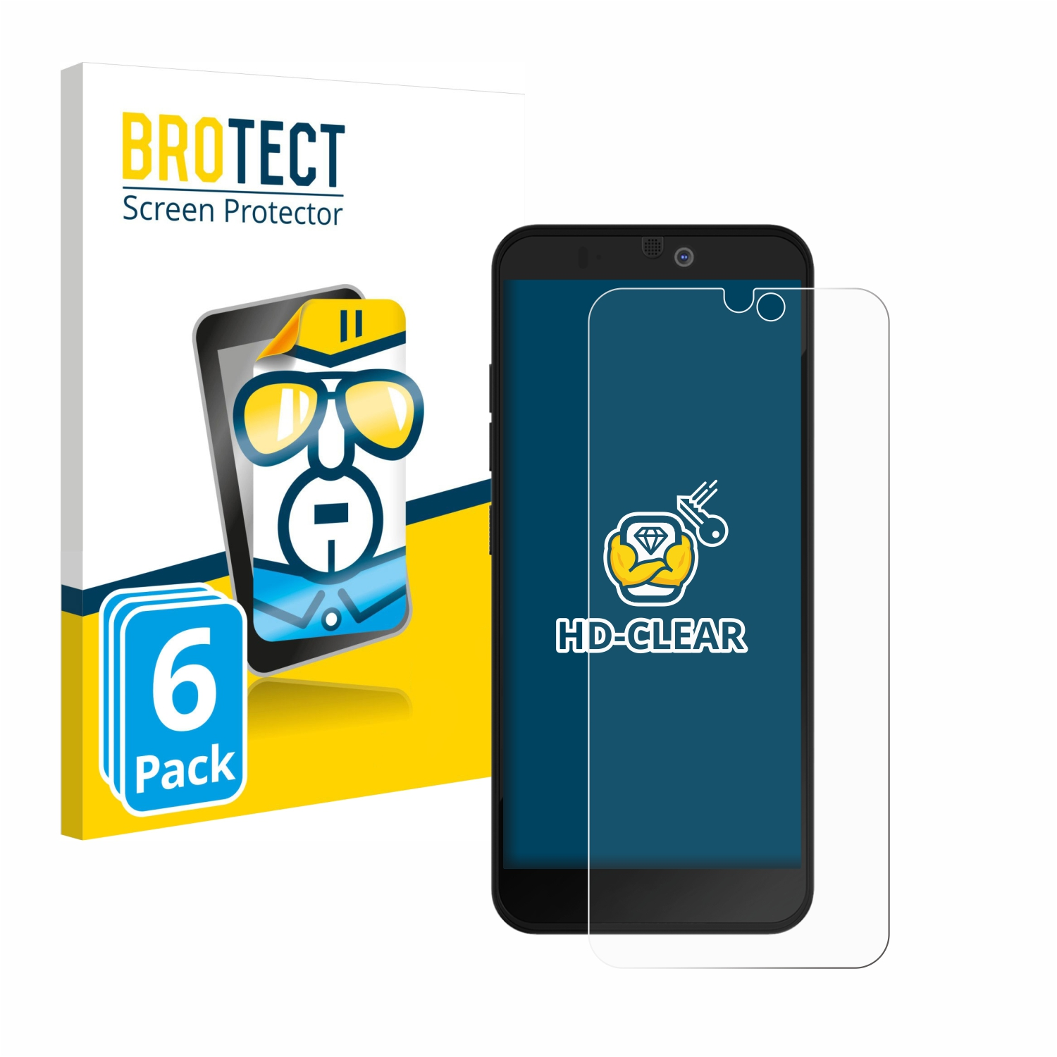 BROTECT 6x klare Fairphone 3 Plus) Schutzfolie(für