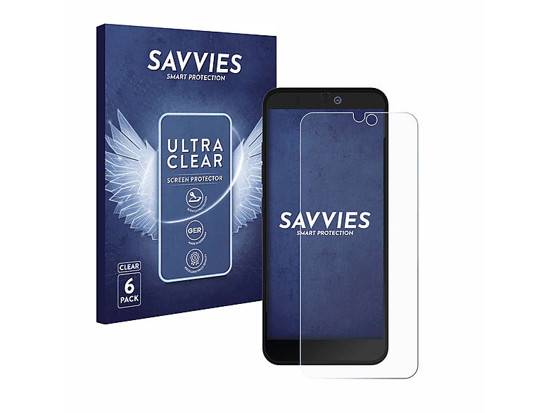 3 klare Plus) Fairphone 6x Schutzfolie(für SAVVIES
