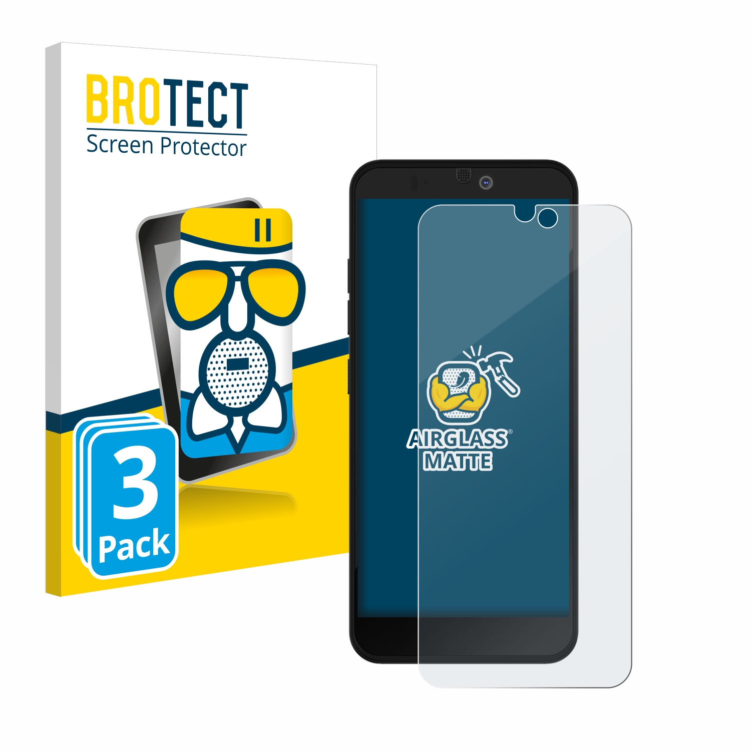 BROTECT 3x Airglass 3 Plus) Schutzfolie(für Fairphone matte