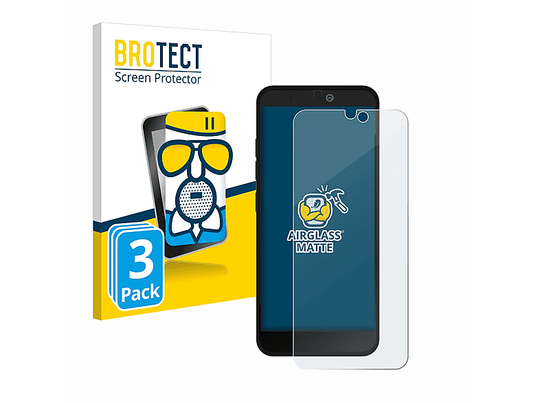 BROTECT 3x Airglass matte Schutzfolie(für Fairphone 3 Plus)