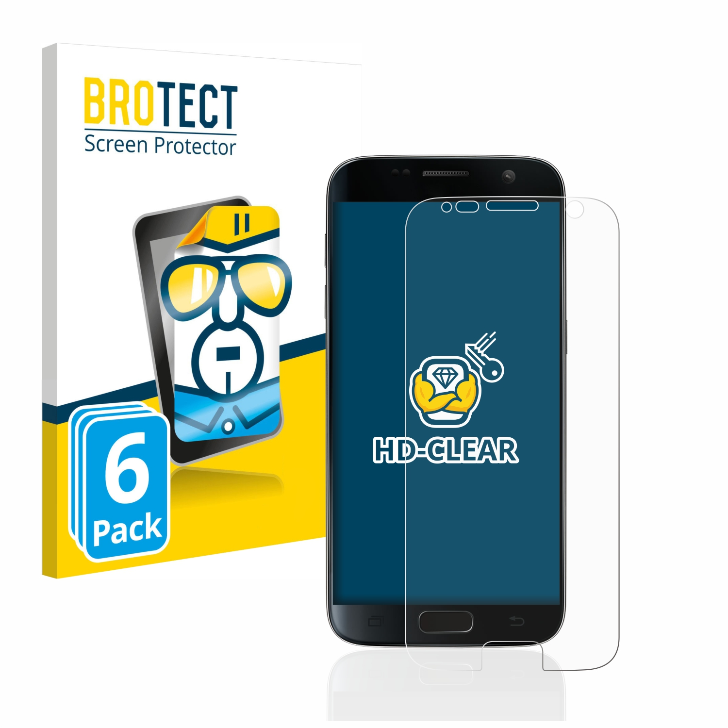 BROTECT S7) Schutzfolie(für klare Galaxy 6x Samsung