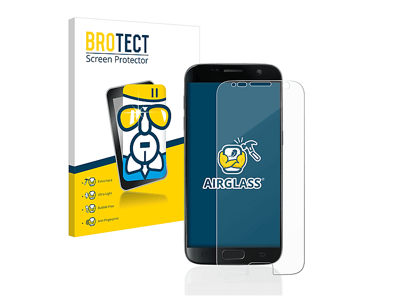 Airglass BROTECT Samsung S7) Galaxy Schutzfolie(für klare