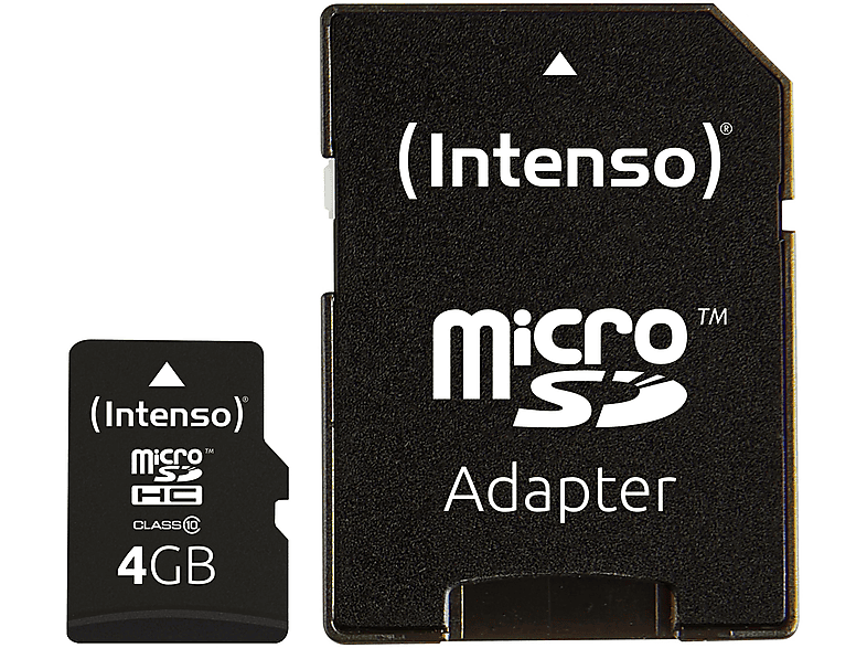 INTENSO Intenso microSD Card Class 10 4GB SDHC, Micro-SDHC Speicherkarte, 4 GB