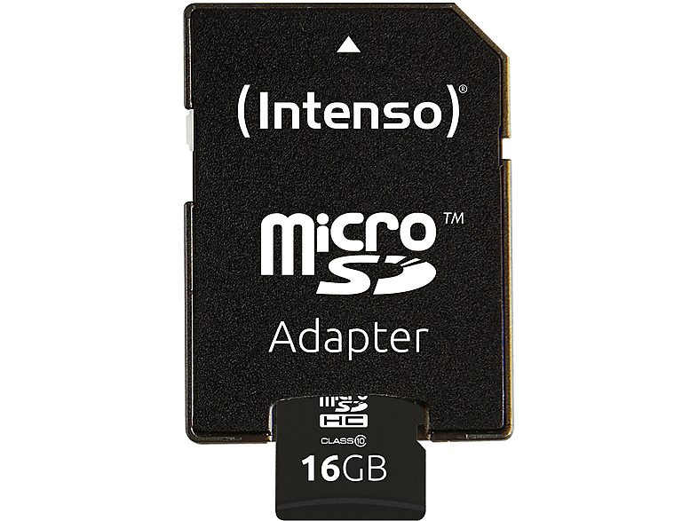 INTENSO Intenso microSD Card Class 10 16GB SDHC, Micro-SDHC Speicherkarte, 16 GB, 20 MB/s