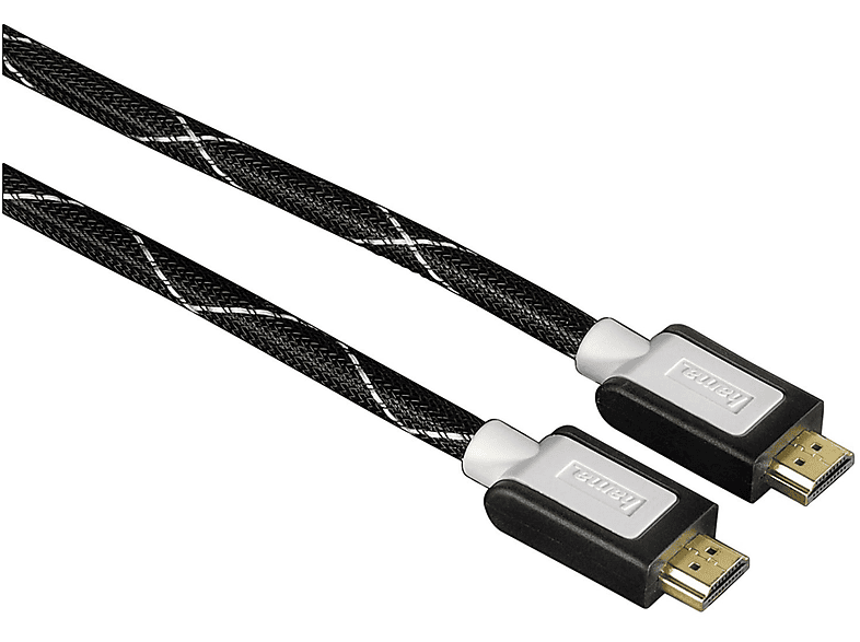 HAMA 030113 HDMI-KAB.NYLON 1,5M, HDMI Kabel, 1,5 m