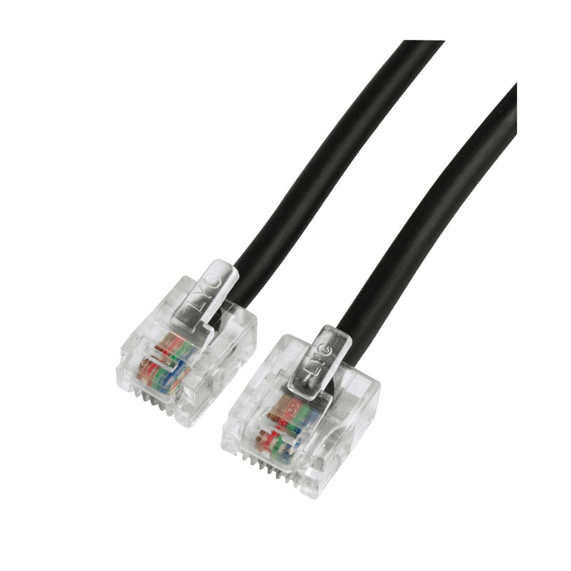 DSL-Anschlusskabel, m MOD.8P4C-MOD.6P4C HAMA 10 10M, 040607
