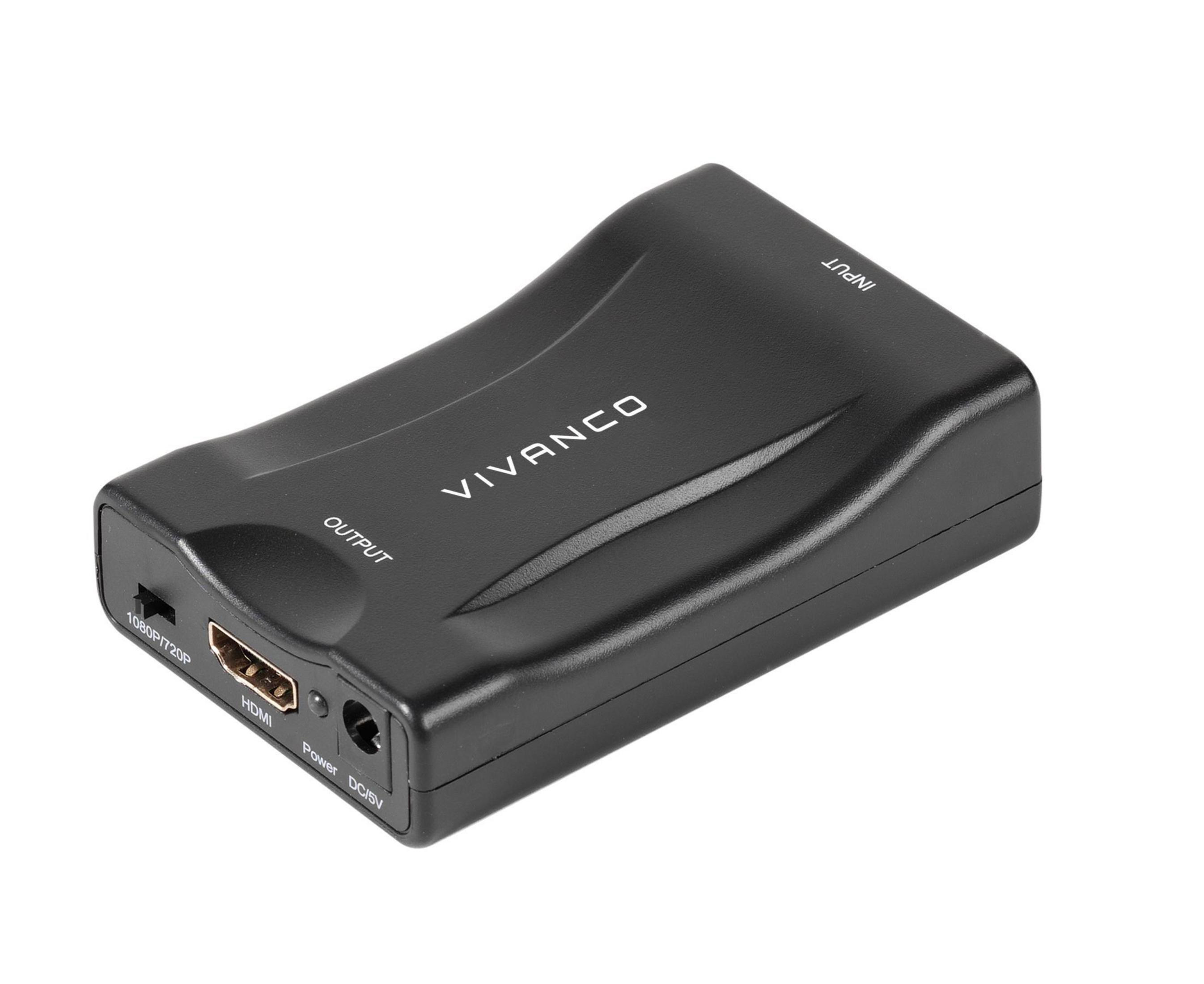 VIVANCO 47173 SCART AUF HDMI KONVERTER, Konverter HDMI-Scart