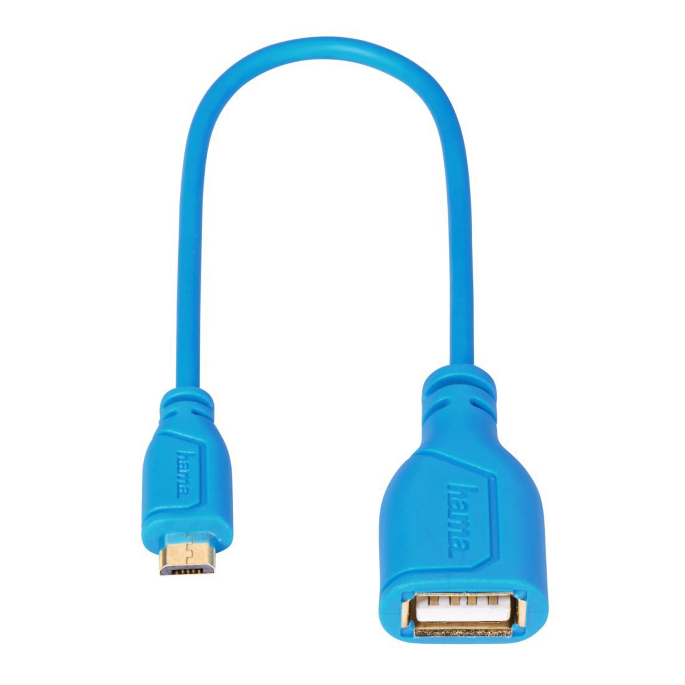 Adapter, BLAU, m OTG 0,15M USB HAMA 0,15 135705 USB FLEXI