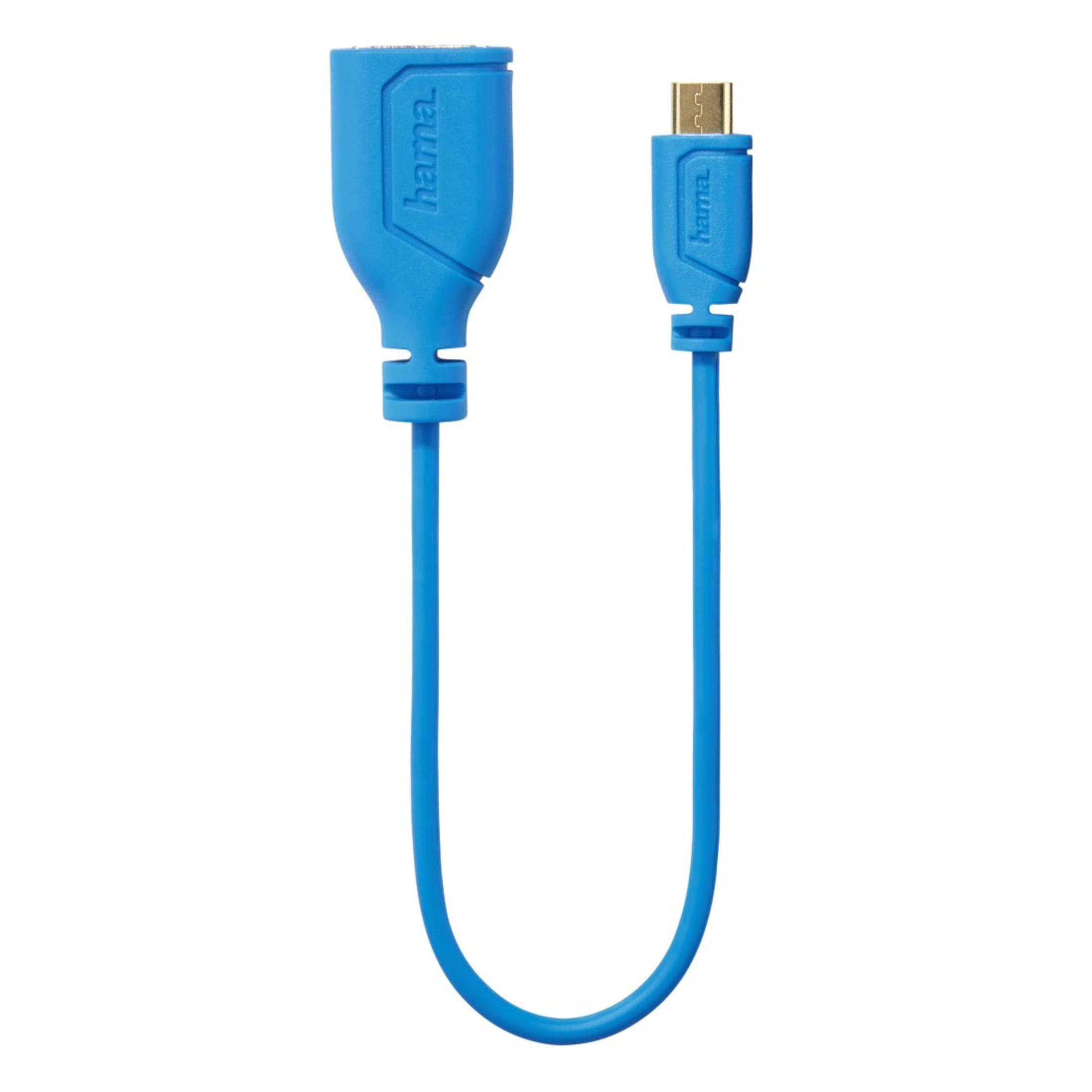 USB FLEXI USB Adapter, HAMA 135705 BLAU, m 0,15M OTG 0,15