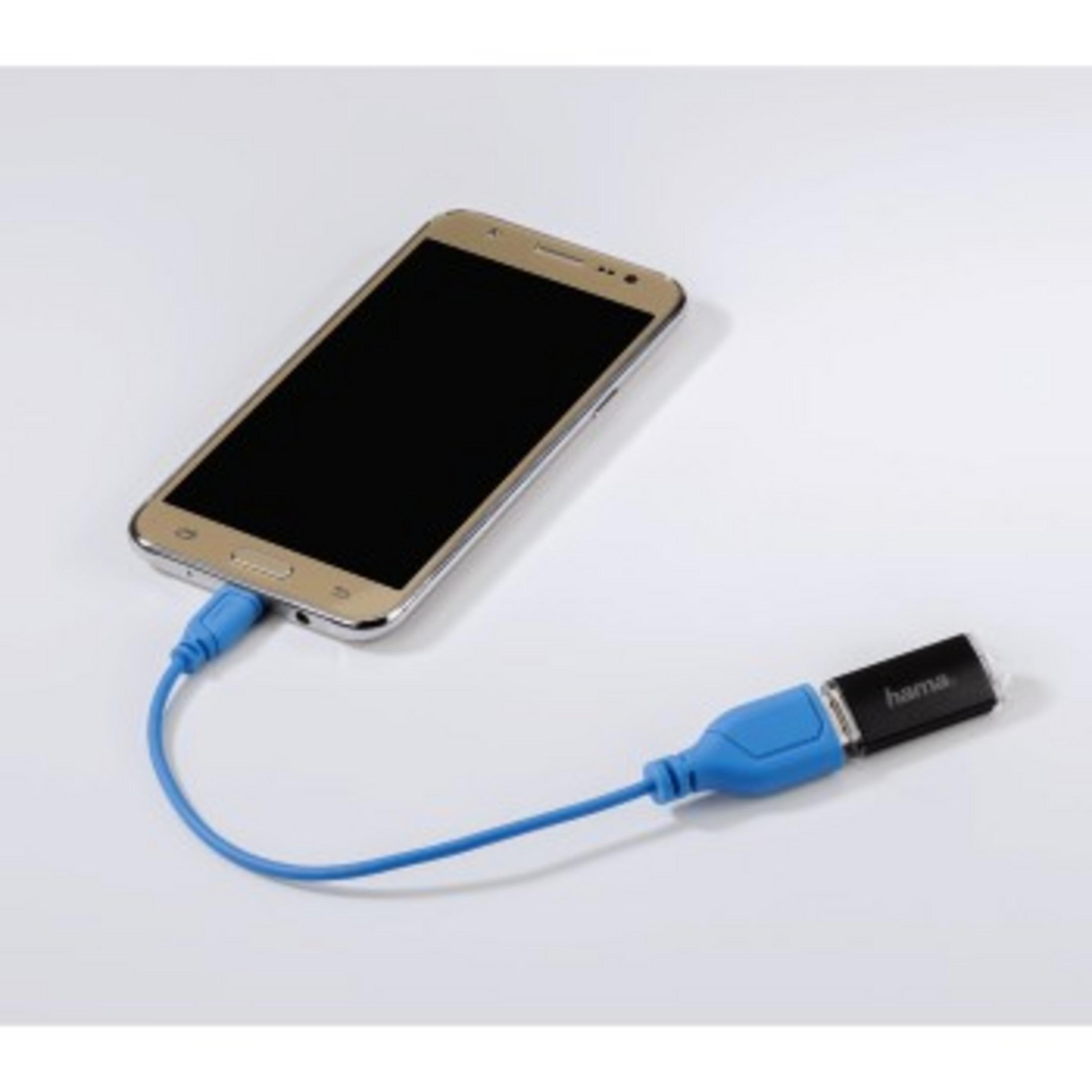 USB FLEXI USB Adapter, HAMA 135705 BLAU, m 0,15M OTG 0,15
