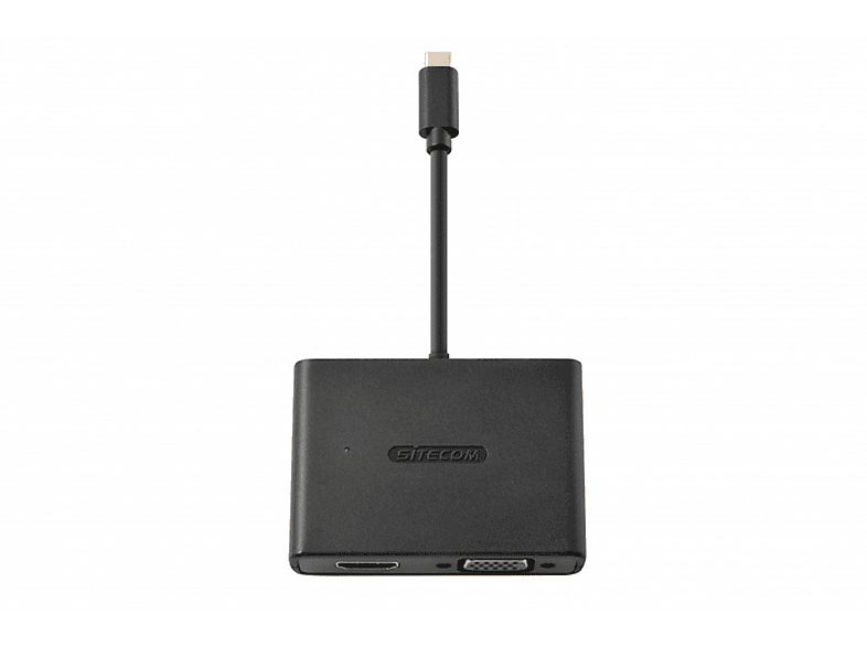 SITECOM CN 363 USB-C TO VGA+HDMI COMBO ADAPTER, Adapter
