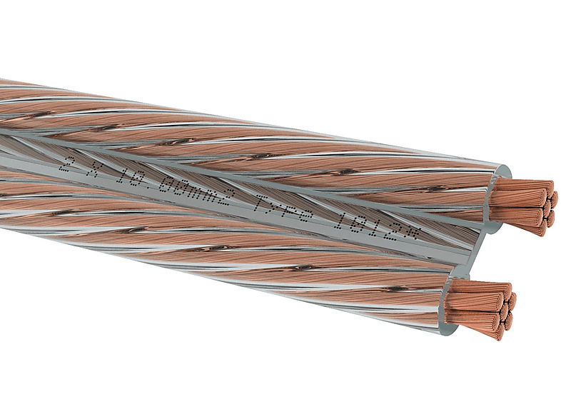 OEHLBACH 315 m 100 SPEAKER WIRE KLAR, 6M Lautsprecherkabel, 6 2X10MM² LS-KABEL