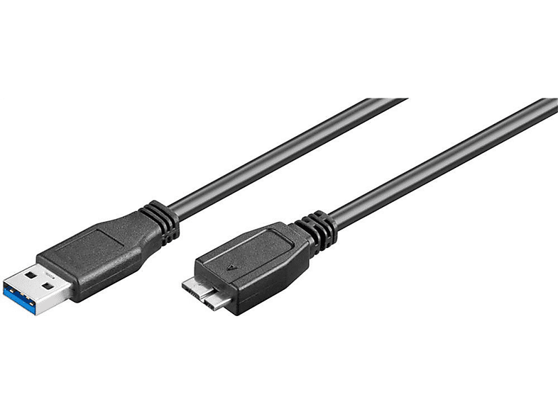 GOOBAY 95027 USB 3.0 MICRO-B SCHWARZ 3M, Kabel, 3 m