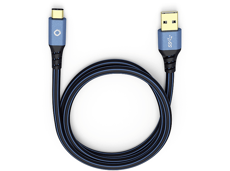 OEHLBACH 9326 3.0 USB PLUS USB-A/USB 3.1 USB-C 1,00M, USB-Kabel, 1 m