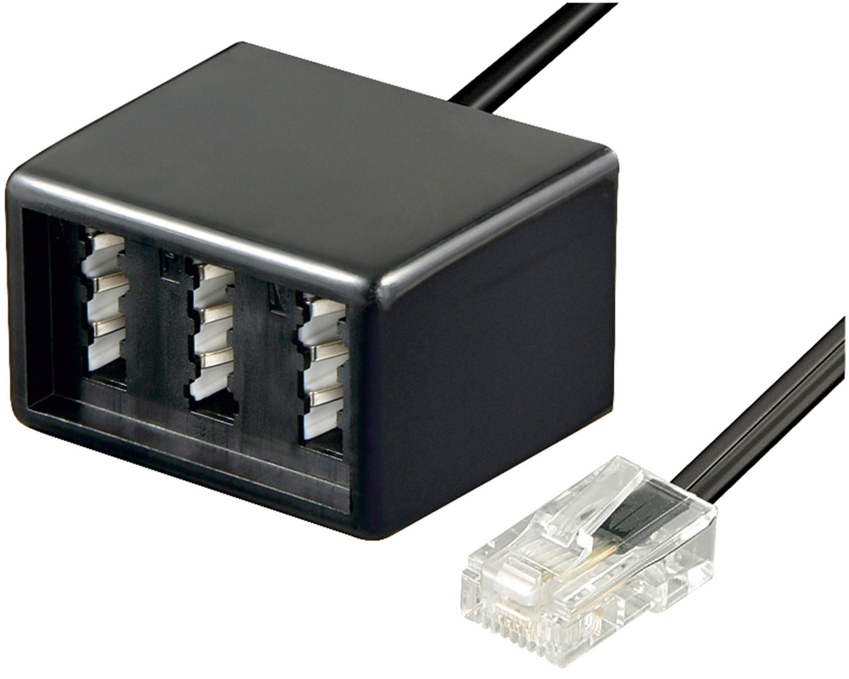 -TAE 68024  BLACK, GOOBAY RJ45 TEL cm NFN ADAP Adapter, 20