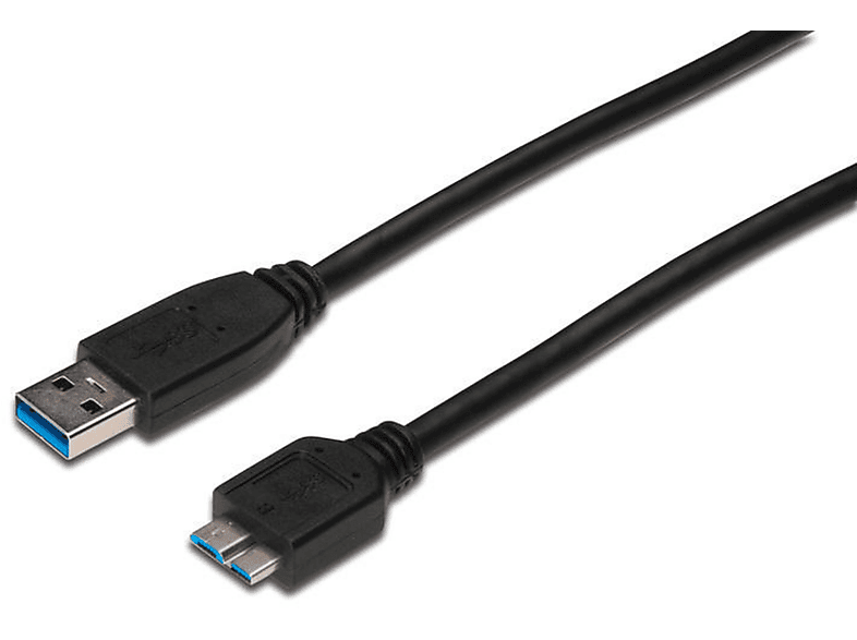 AK-300116-010-S USB m 1 MIKRO A ST/ST TYP B ASSMANN USB3.0 1,0M, Kabel, -