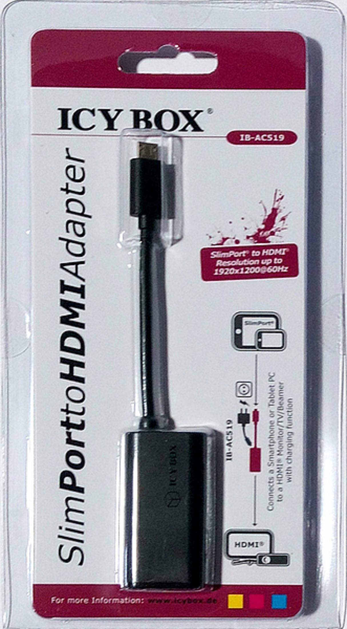 ICY BOX ZU Adapter IB-AC519 ADAPTER, HDMI SLIMPORT